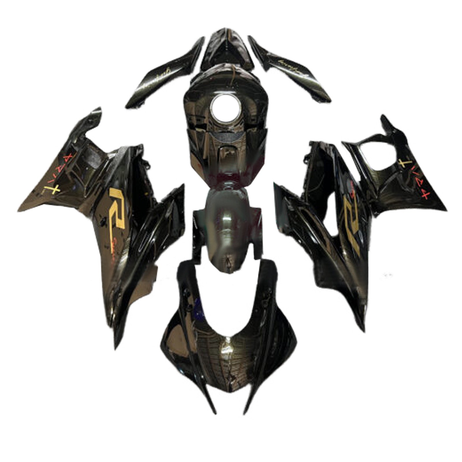 Komplet oklepa z vbrizgano ABS plastiko, združljiv z Yamaho YZF-R3 R25 2019-2021