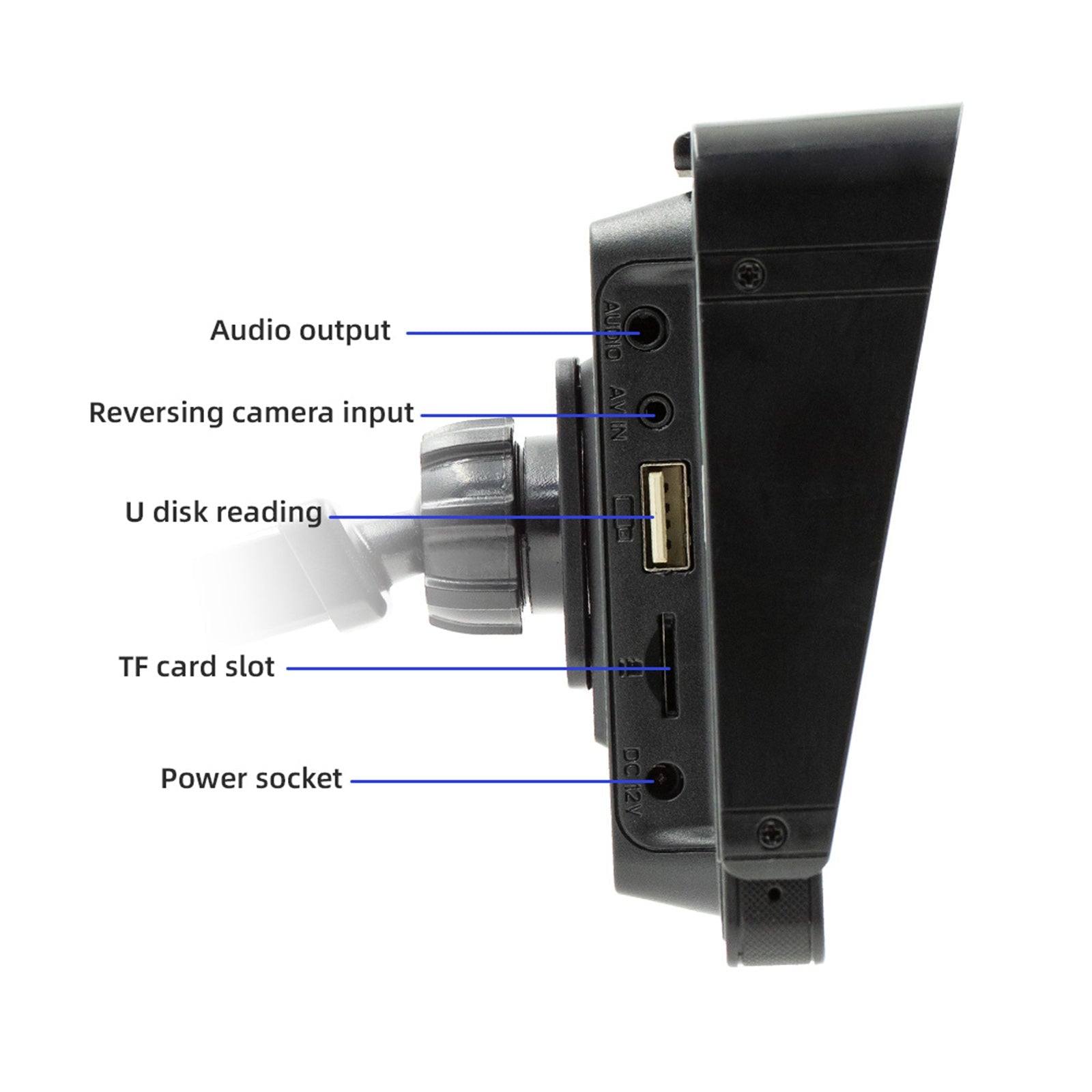 10,26 palčni avtomobil MP5 predvajalnik FM Bluetooth FM oddajnik za CarPlay 4 LED kamere brezžično