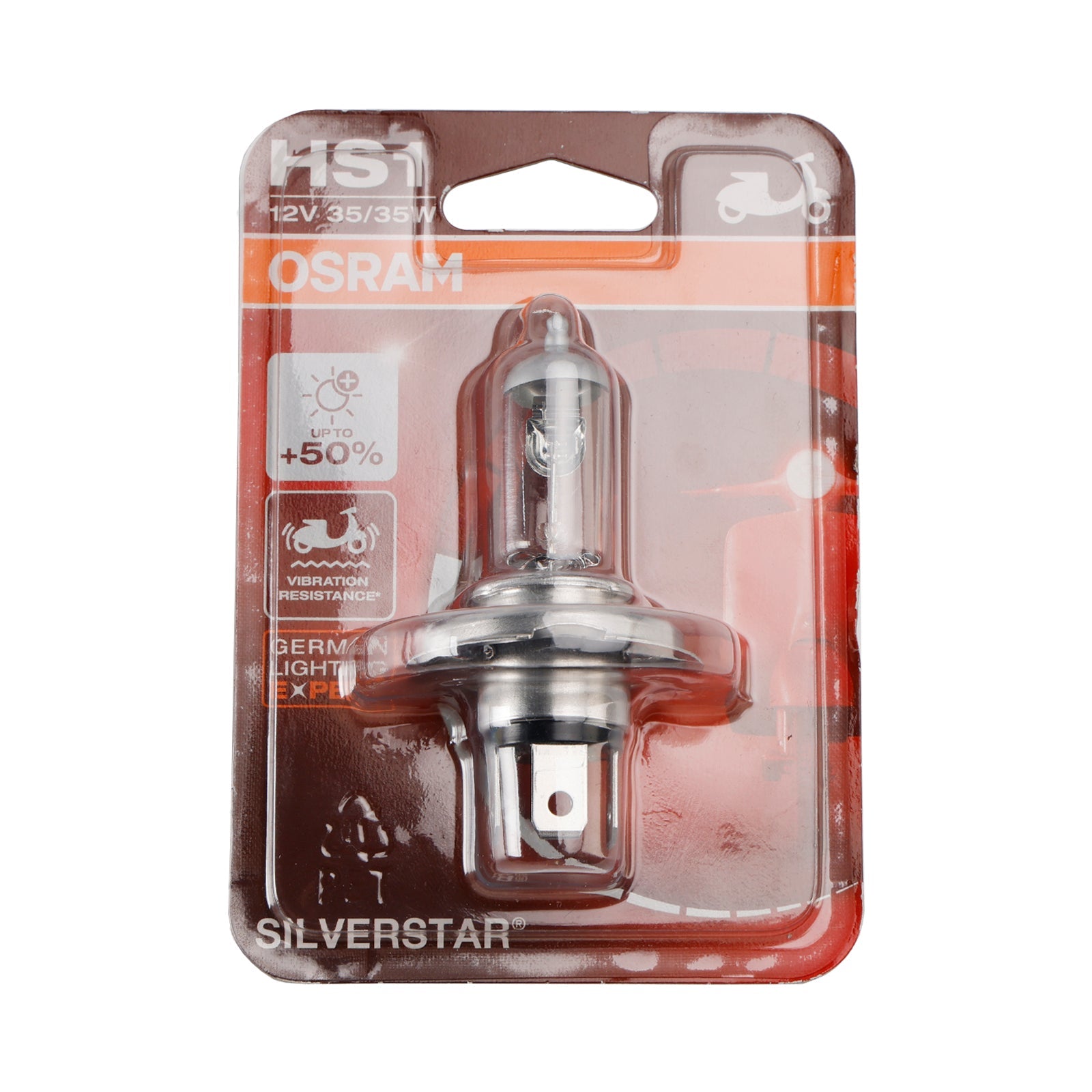 Silversstar Moto Lamp HS1 64185SVS PX43T 12V 35/35W per Osram