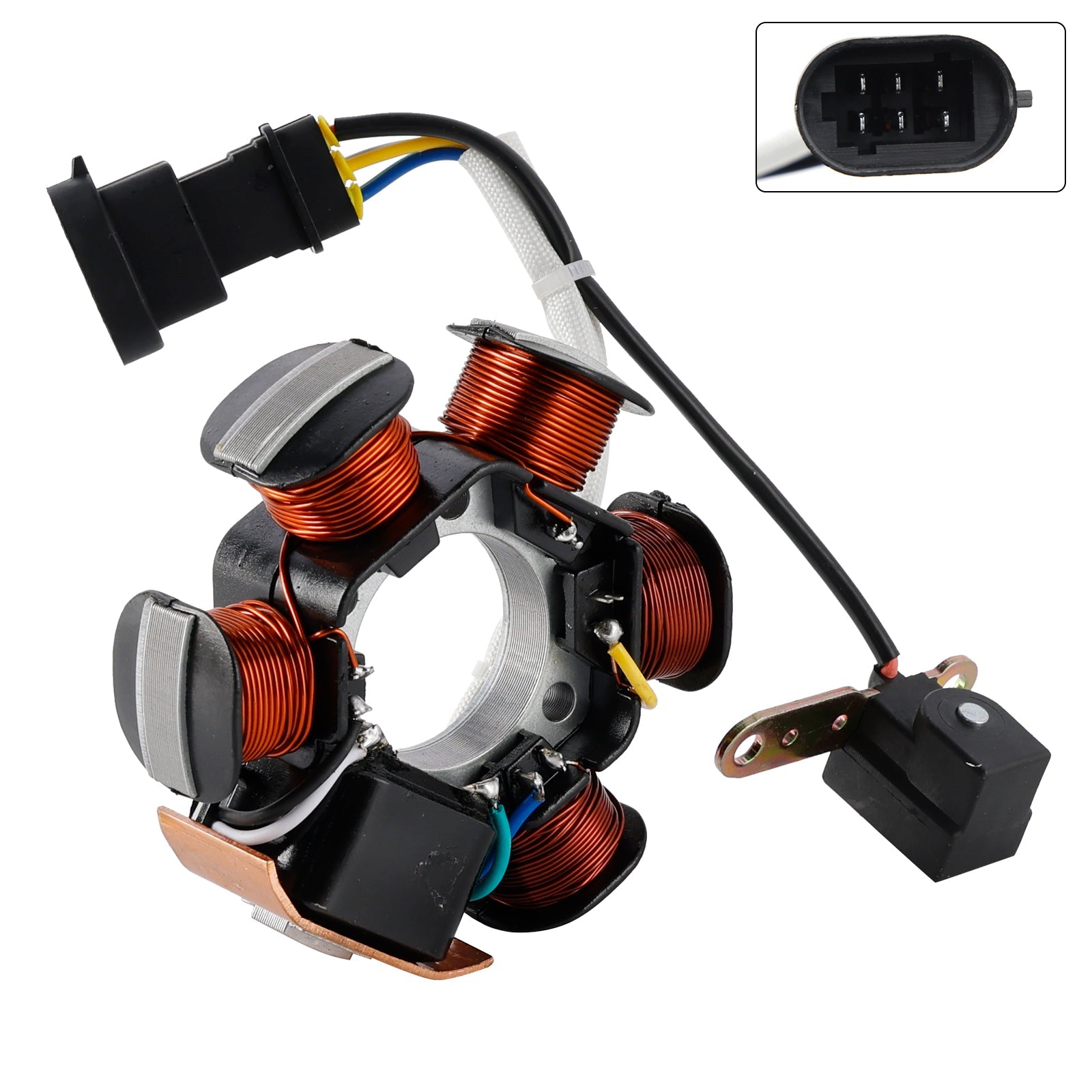 Statore magneto 6 pin 639865 per piaggio