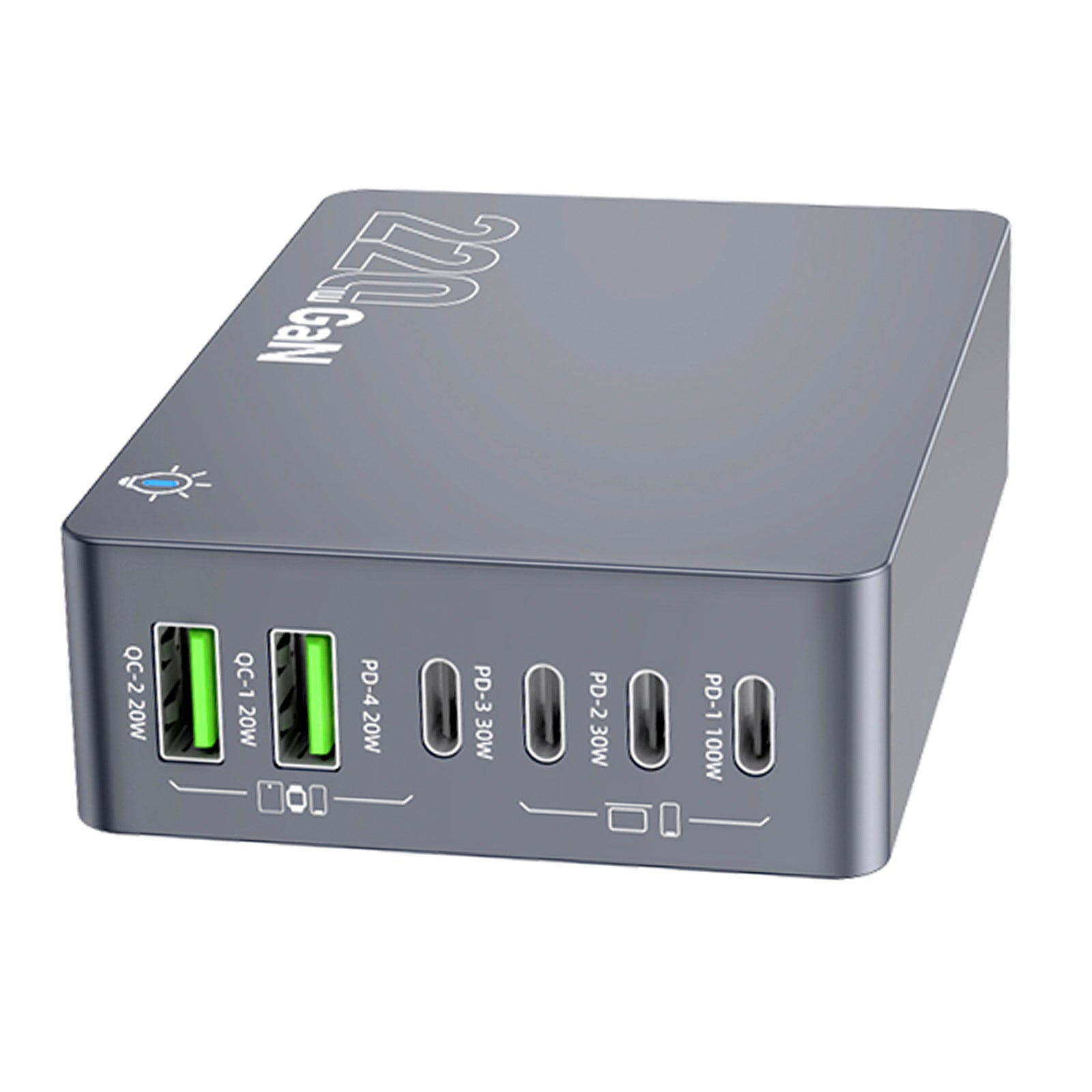 CHRONUS - Caricabatterie Wireless, Stazione Di Ricarica Wireless Veloce Certificata Qi 3 In 1 Compatibile Con Iphone Apple Watch E Airpods 9331562907614