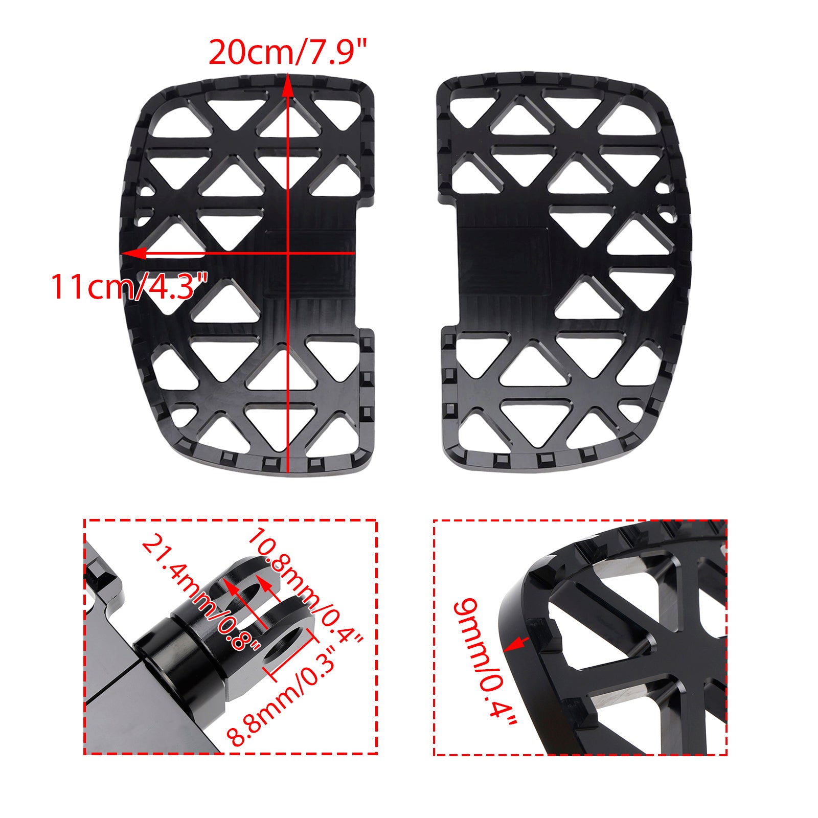 Repose-pieds avant pour Kawasaki Eliminator 400 450 500 / SE 2023-2025
