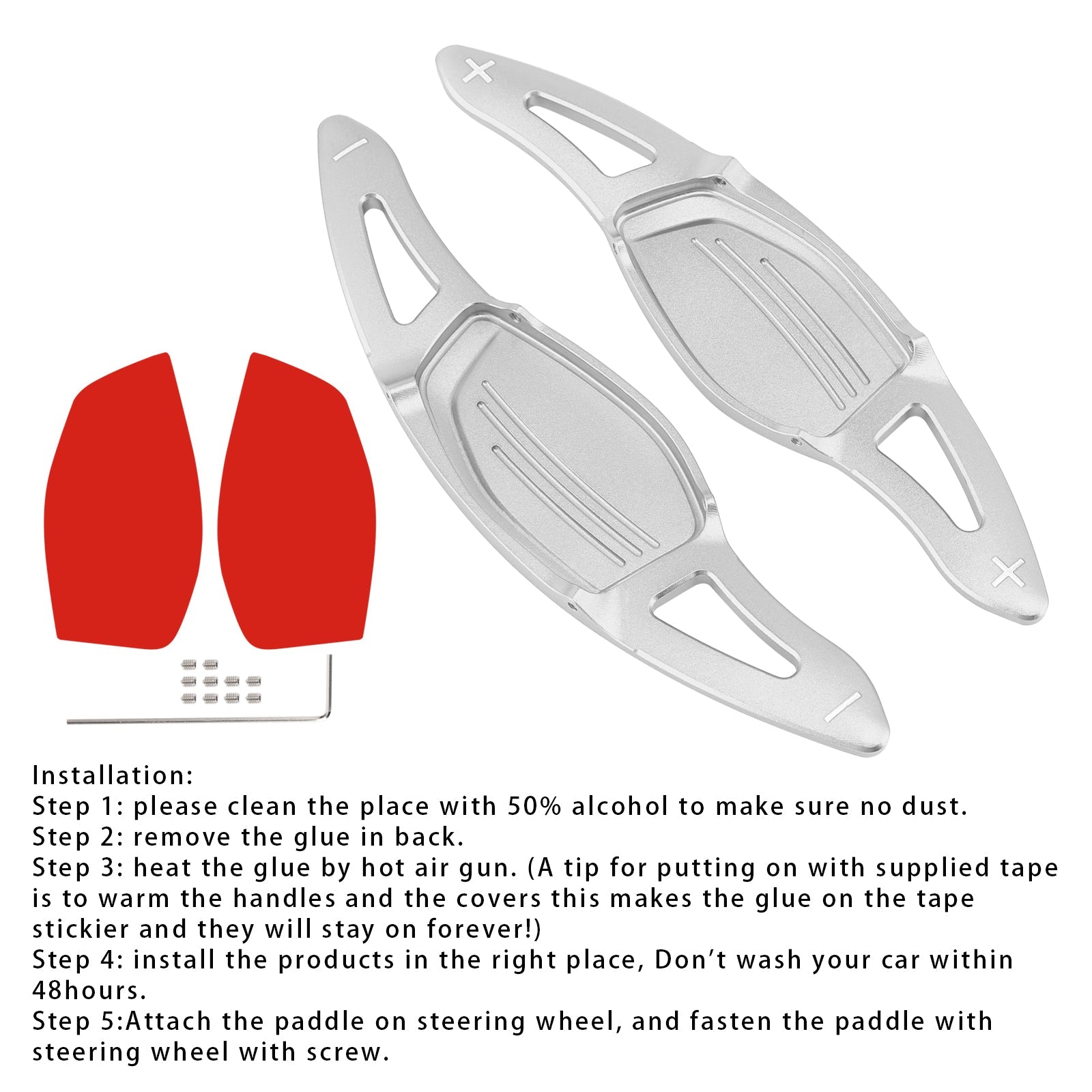 Extension de palettes de changement de vitesse au volant pour Audi RS5 RS3 TT RS Aluminium