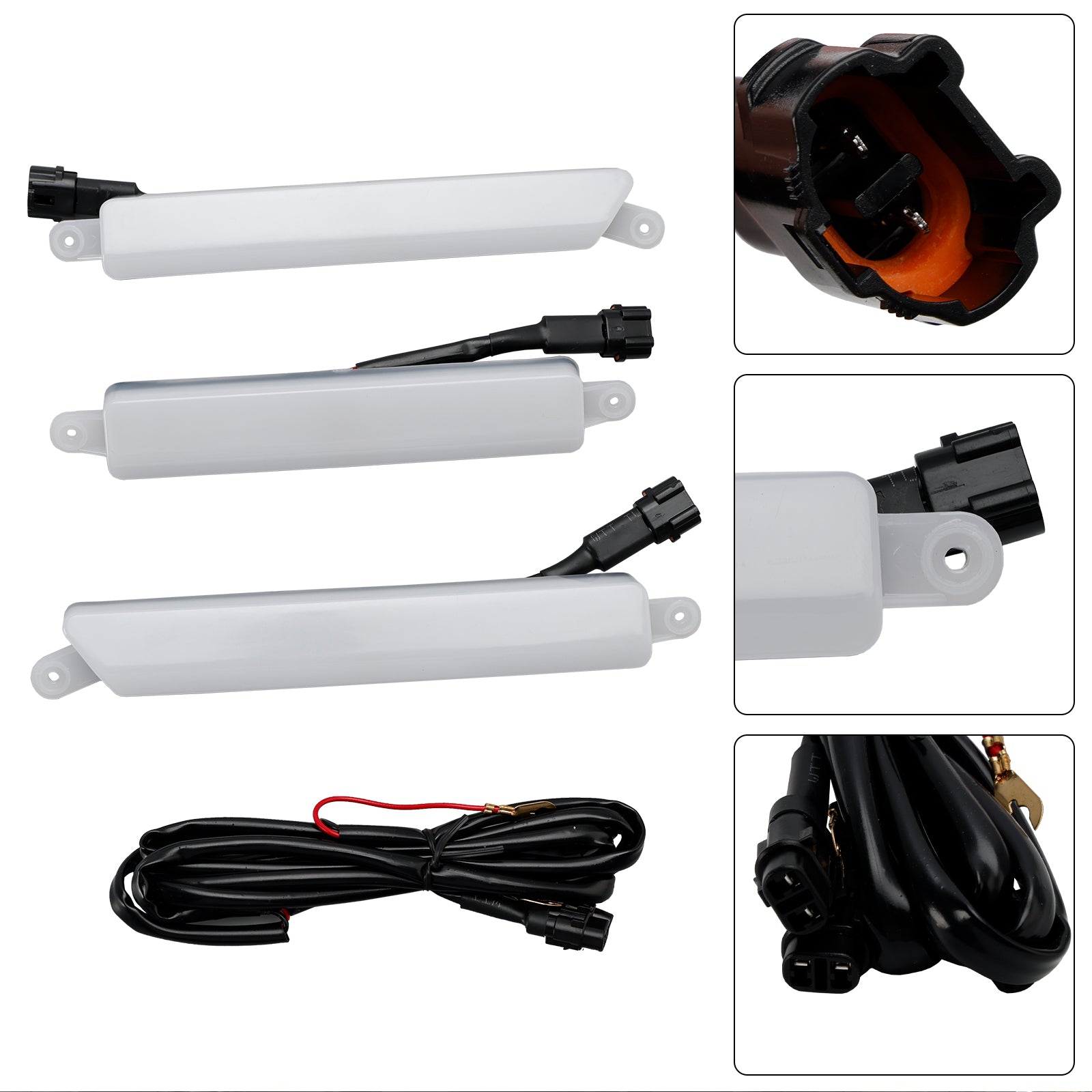 Grille de pare-chocs avant avec lumière LED blanche pour Ford Ranger Limited ou XL/XLT 2019-2023