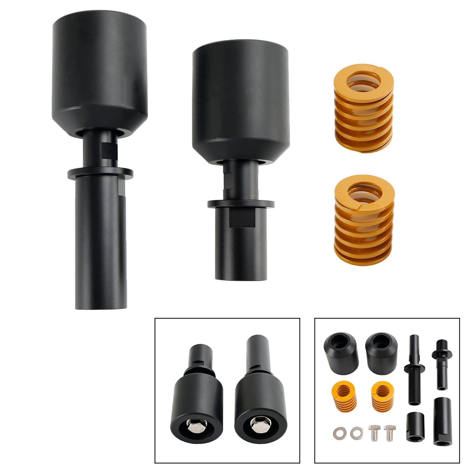 2023-2024 KAWASAKI ZX-4RR Marco de aluminio Protección deslizante contra choques Negro