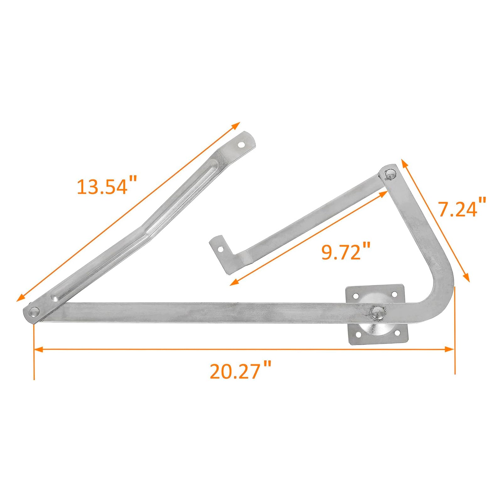 Pair Attic Ladder Spreader Hinge Arms Pour MFG Werner Series 55-2 after 2010