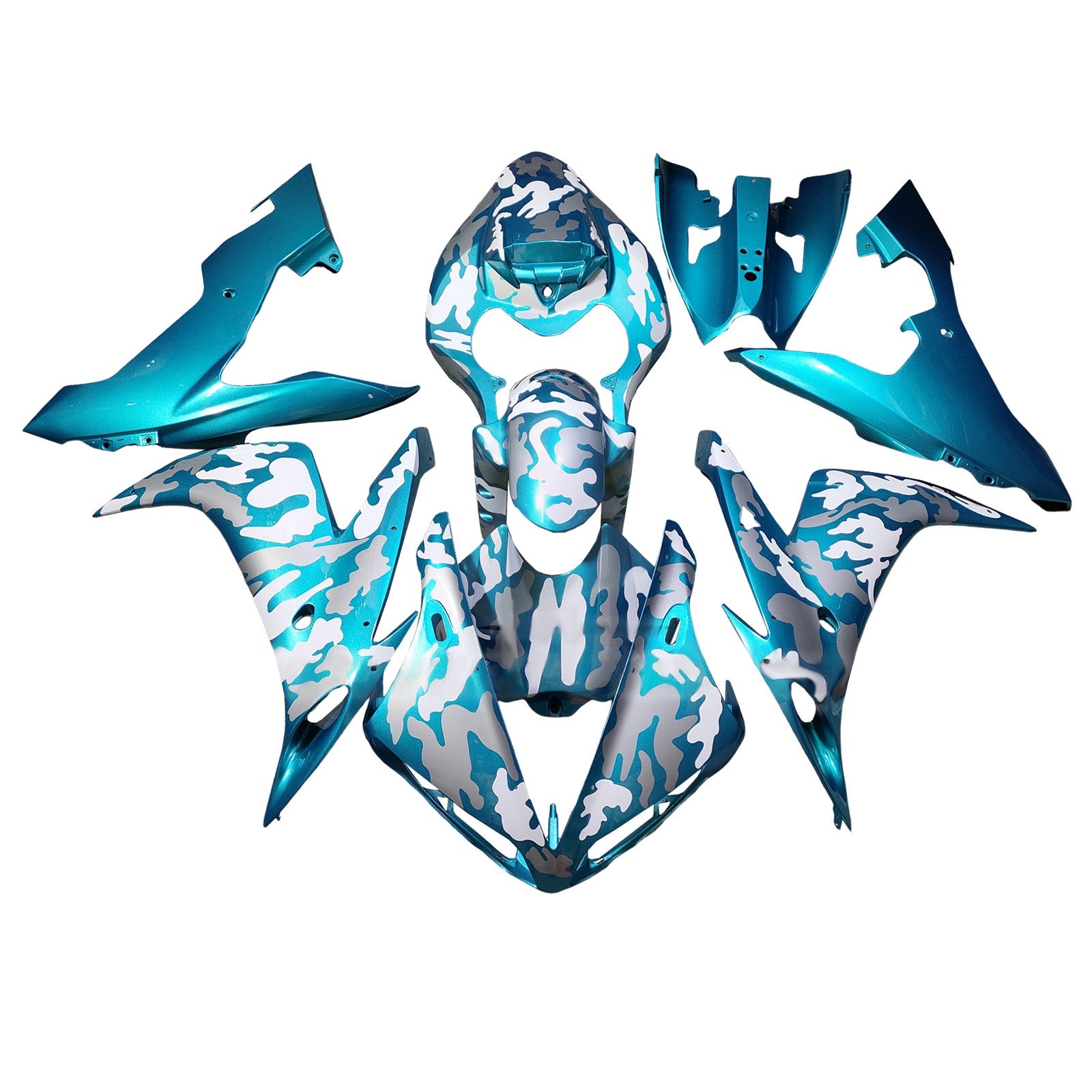 Kit carenatura iniettata in plastica ABS per Yamaha YZFR1 YZF-R1 2004-2006