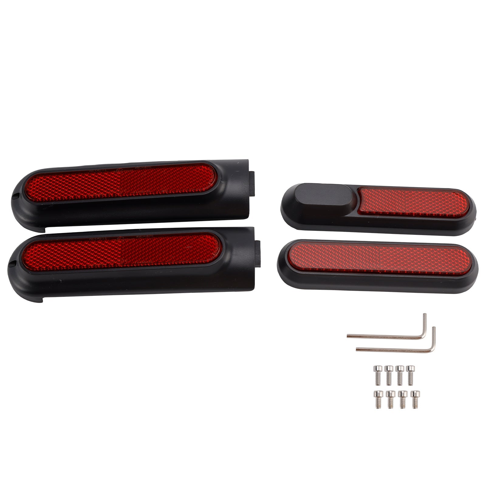 Conjunto de 4 cubiertas laterales para Xiaomi 4 Pro Scooter (primera generación) con reflector trasero