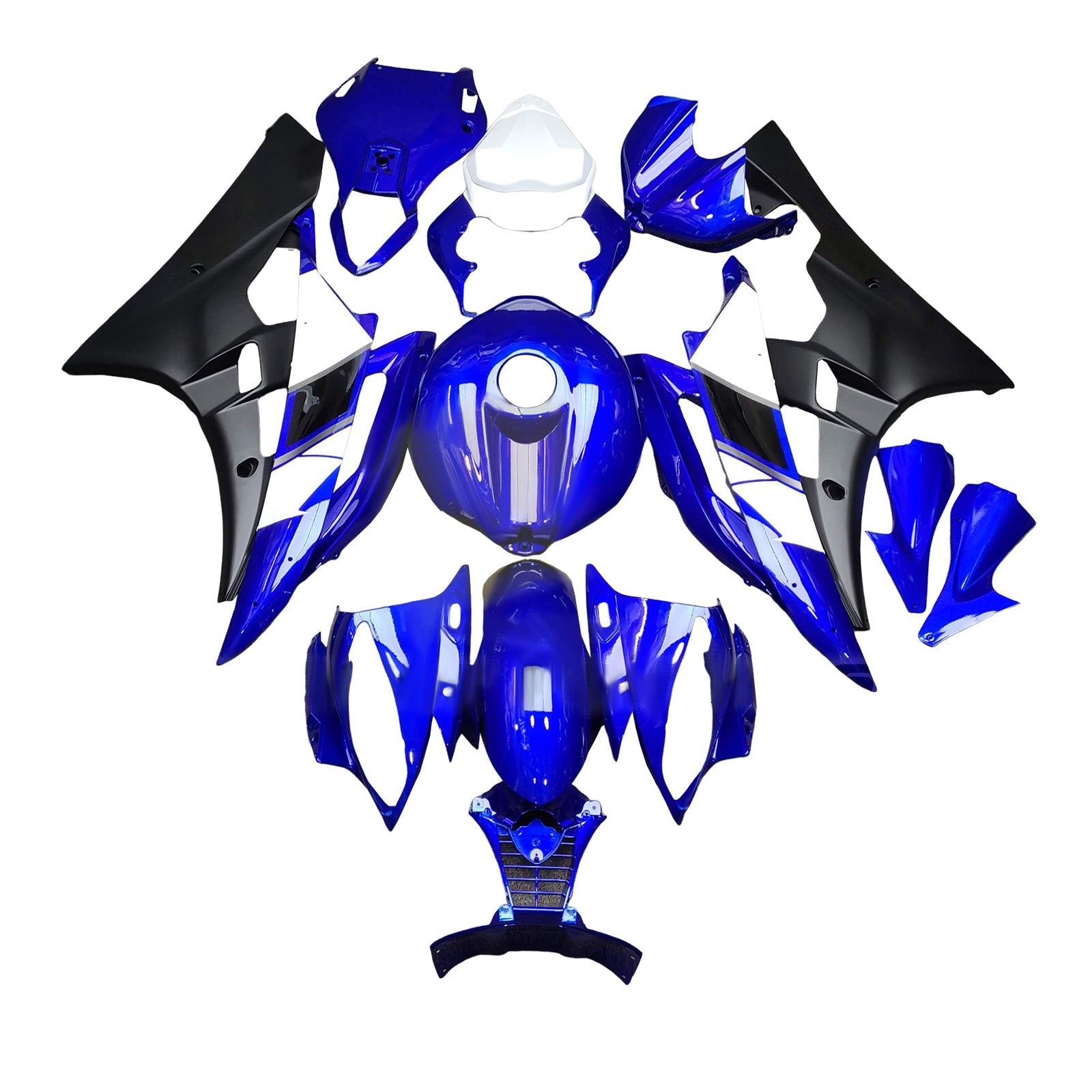 ABS kunststof geïnjecteerde kuipset voor Yamaha YZFR6 YZF-R6 2006-2007