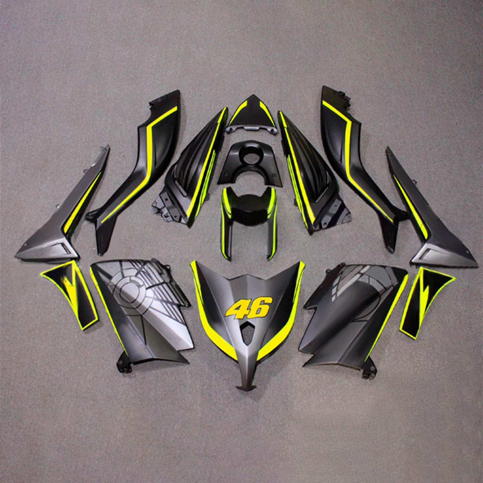 Kit de carénage en plastique injecté compatible avec Yamaha T-Max TMAX530 2012-2014