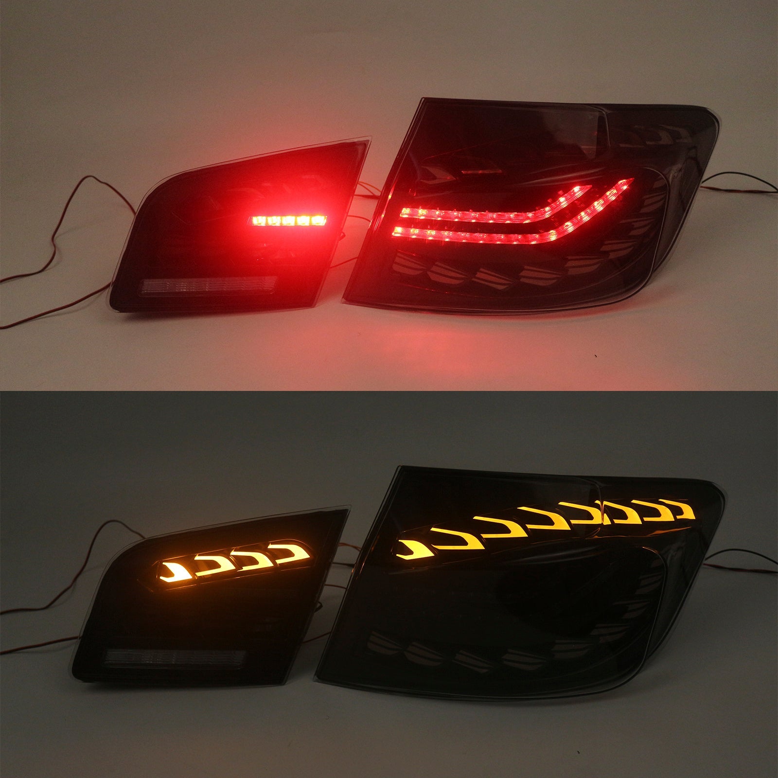 Luci posteriori a LED fumo per BMW Serie 5 di 6a generazione (2010-2016) (5F10, F18, M5, L&R)