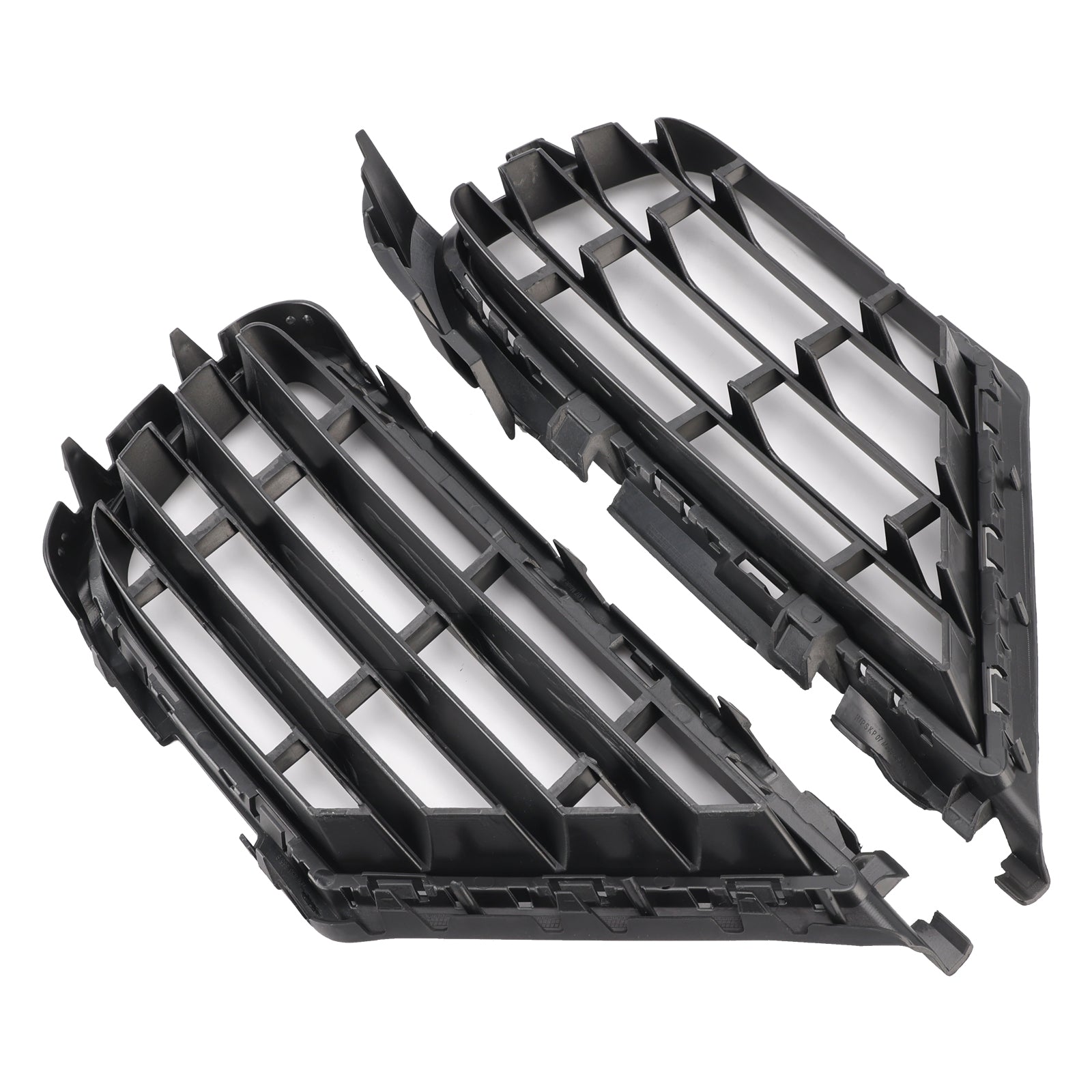 Lower beschermend rooster voor mistlichten vooraan vóór Volkswagen VW Touareg 7p 2015-2017, 2 stuks