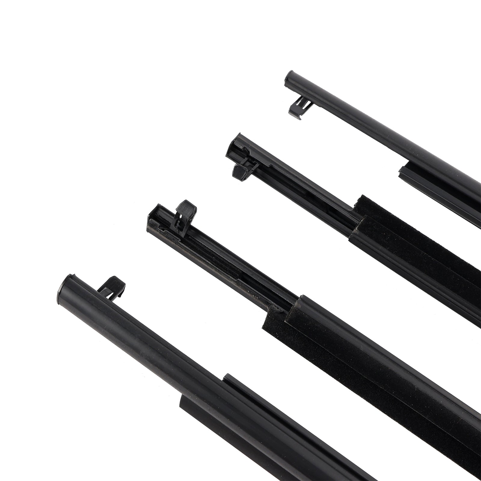 Bande d'étanchéité extérieure pour ceinture de porte en verre, 4 pièces, pour Toyota Prius 2010-2015