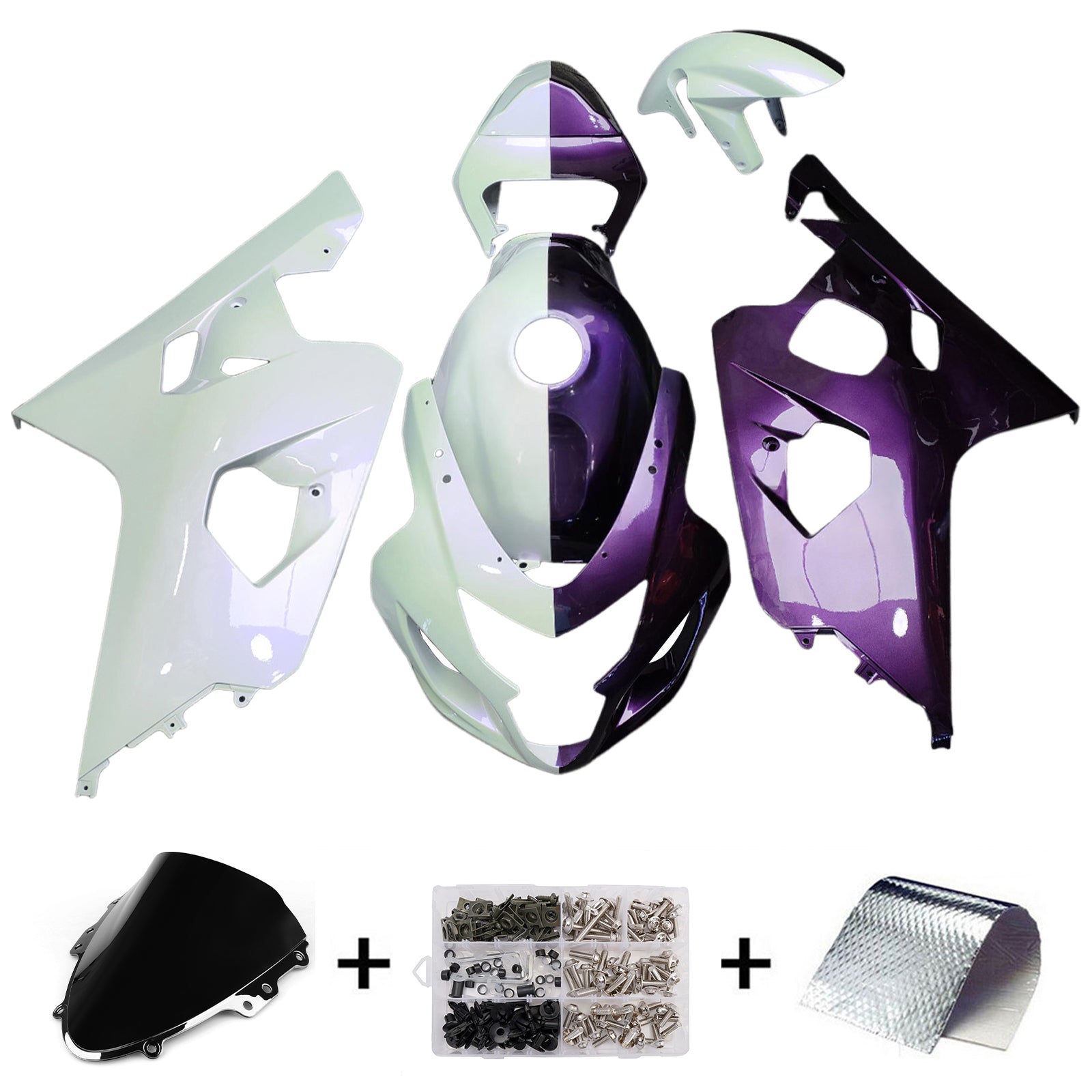 Kit de carenado de plástico ABS para Suzuki GSXR 600/750 2004-2005 K4