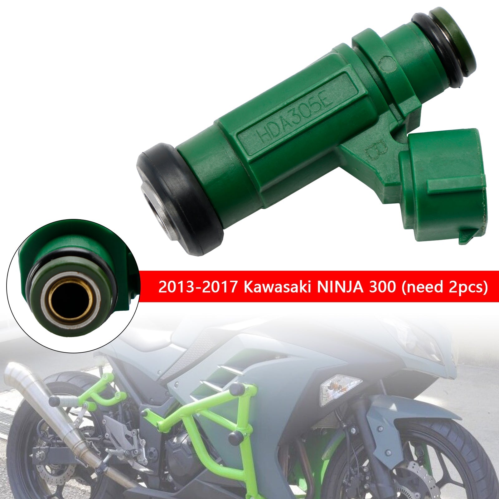 Injecteur de carburant 49033-0558 pour Kawasaki Versys-X 300 2017-2022 Ninja 300 2013-2017