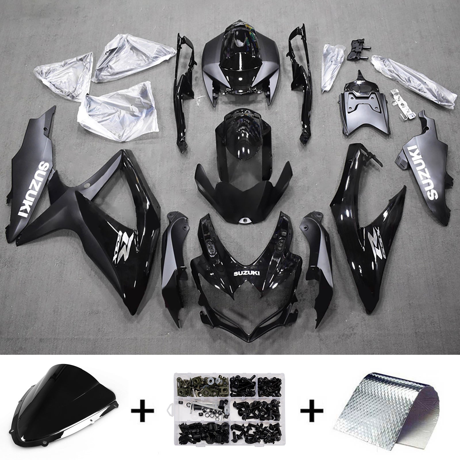 Kit de carénage injecté en plastique ABS pour Suzuki GSXR 600/750 2008-2010 K8