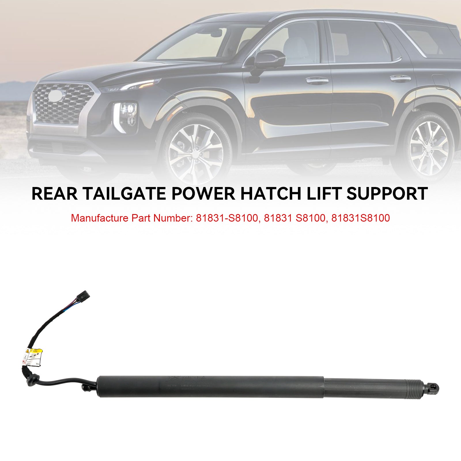 Prawa jednostka napędowa Assy Power Tail Gate 81841S8100 Dla Hyundai Palisade 2020-2022