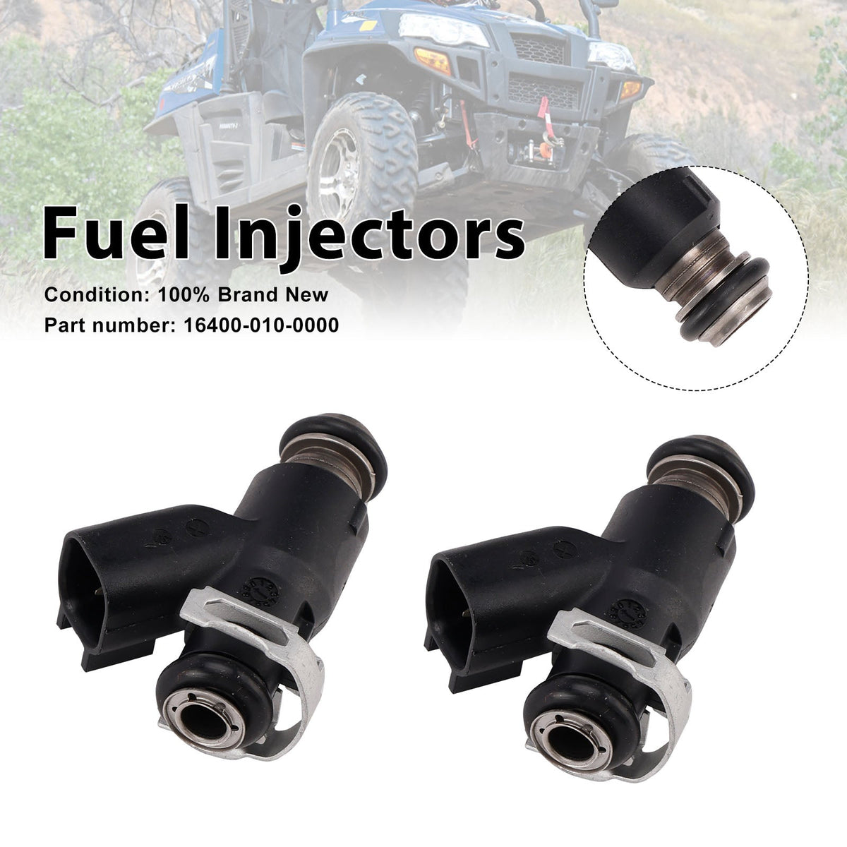 2 injecteurs de carburant 16400-010-0000 pour UTV 800 MSU HiSUN BENNCHE COLEMAN