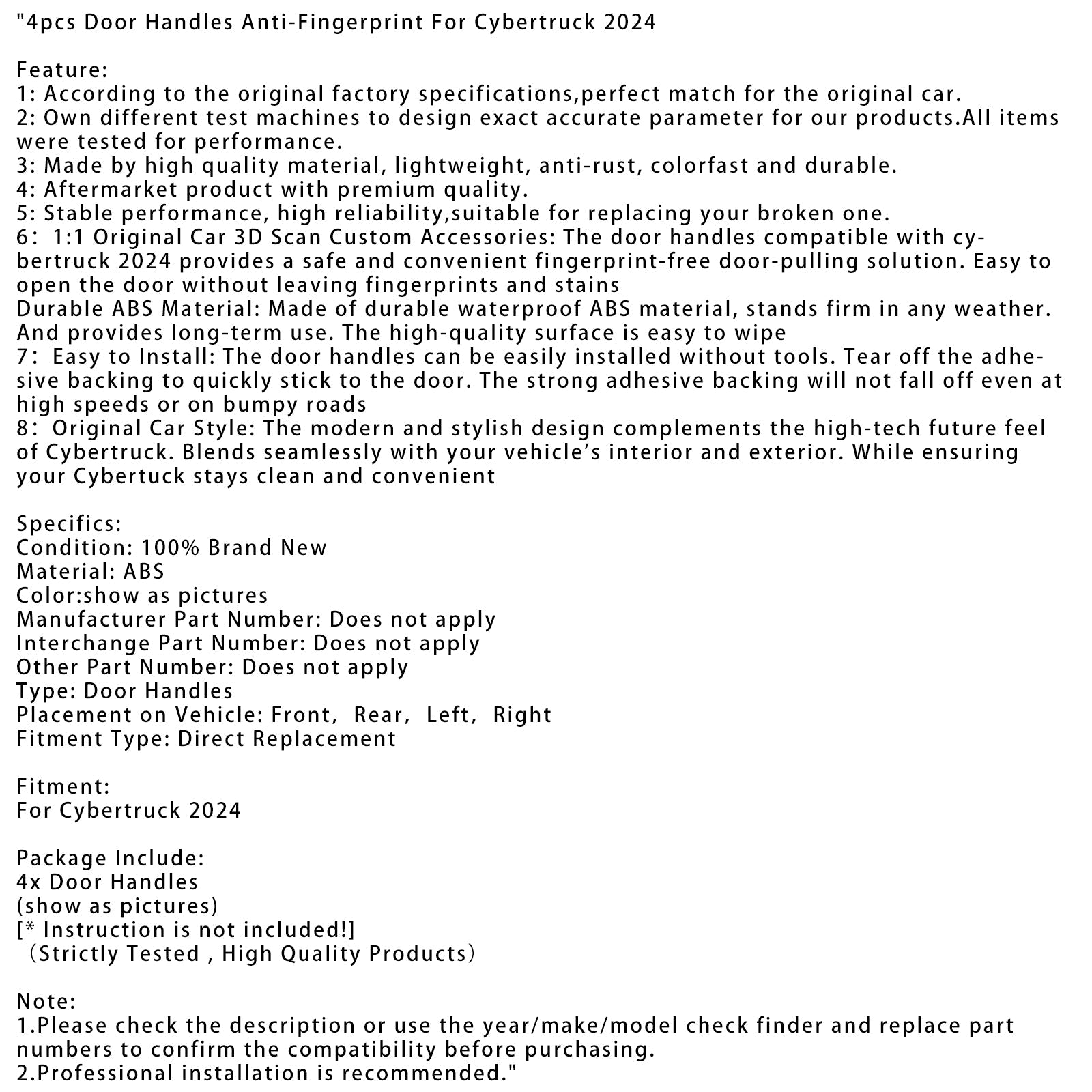 Cybertruck 2024 4 camere