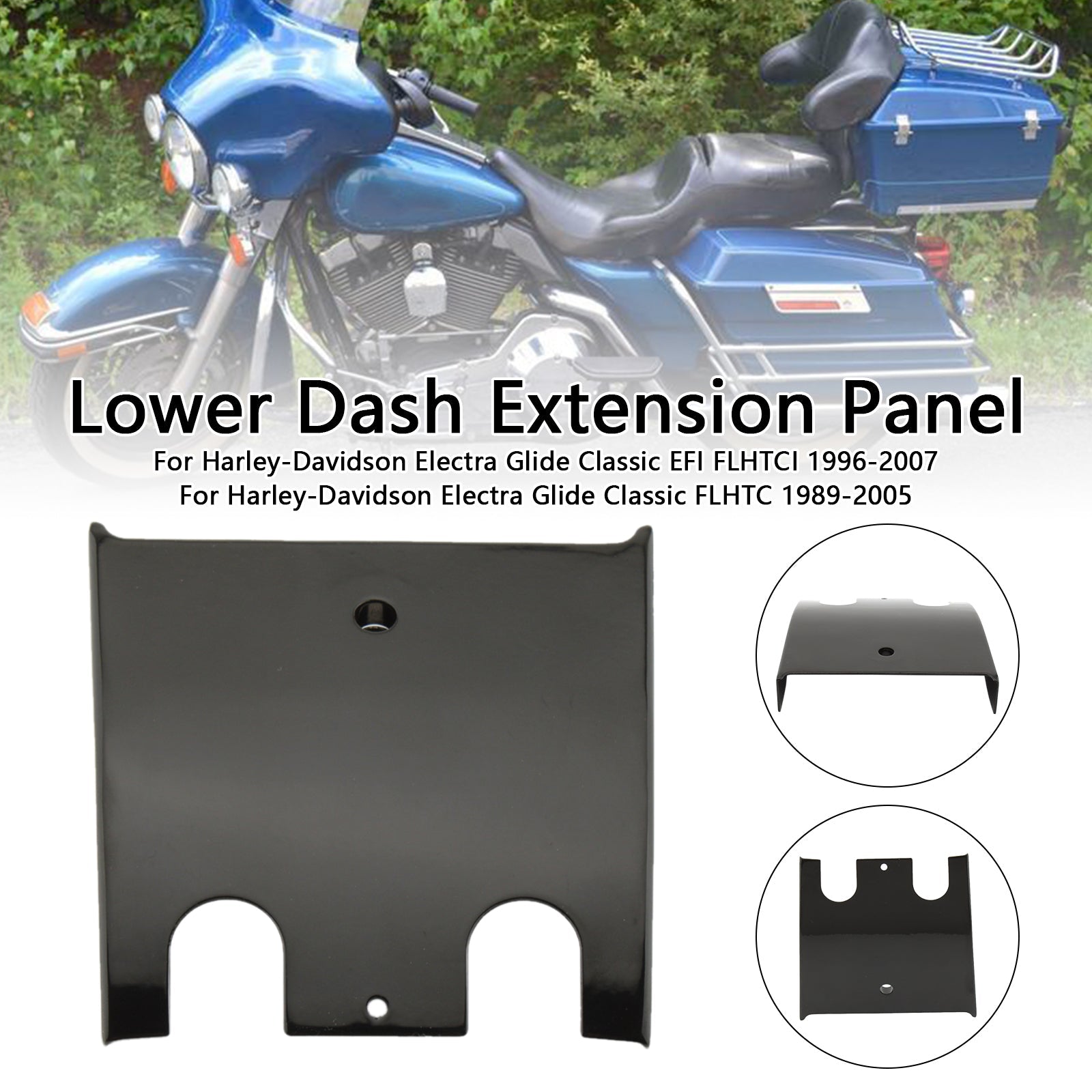 Lower Dashboard Extension Panel voor Electra Glide Road Glide FLHT FLTC 89-07