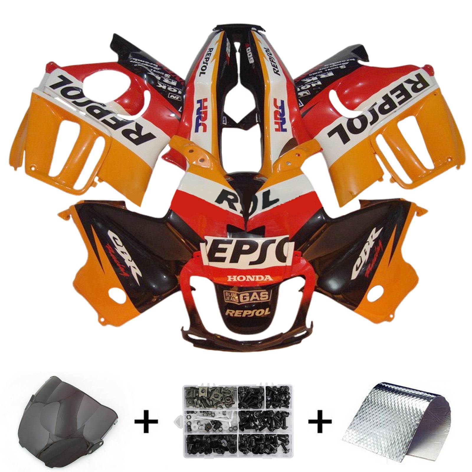 1997-1998 Honda CBR600 F3 Vbrizgavalni komplet plastičnih teles ABS