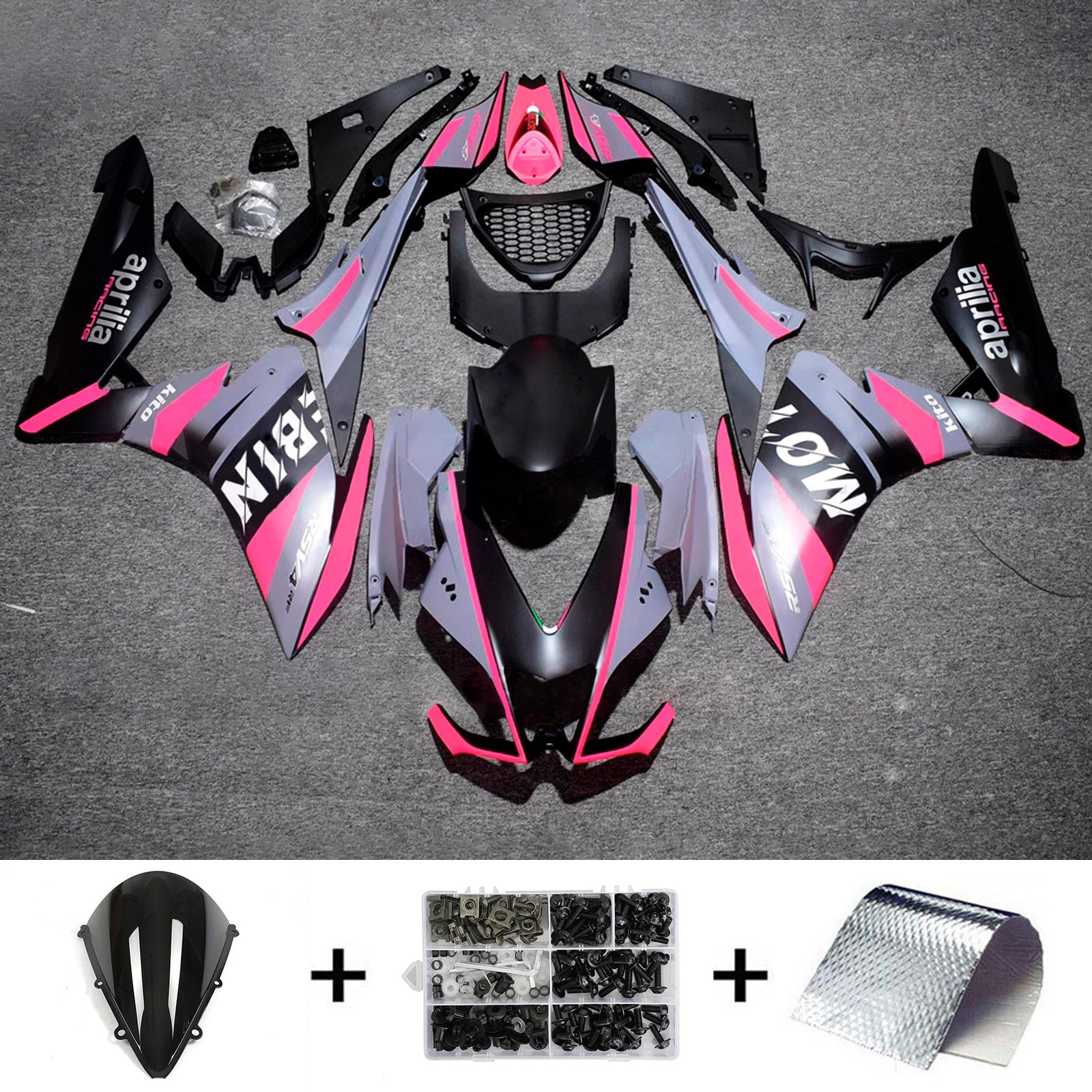 Kit de carénage d'injection Aprilia RSV4 1000 2009-2015 Carrosserie Plastique ABS