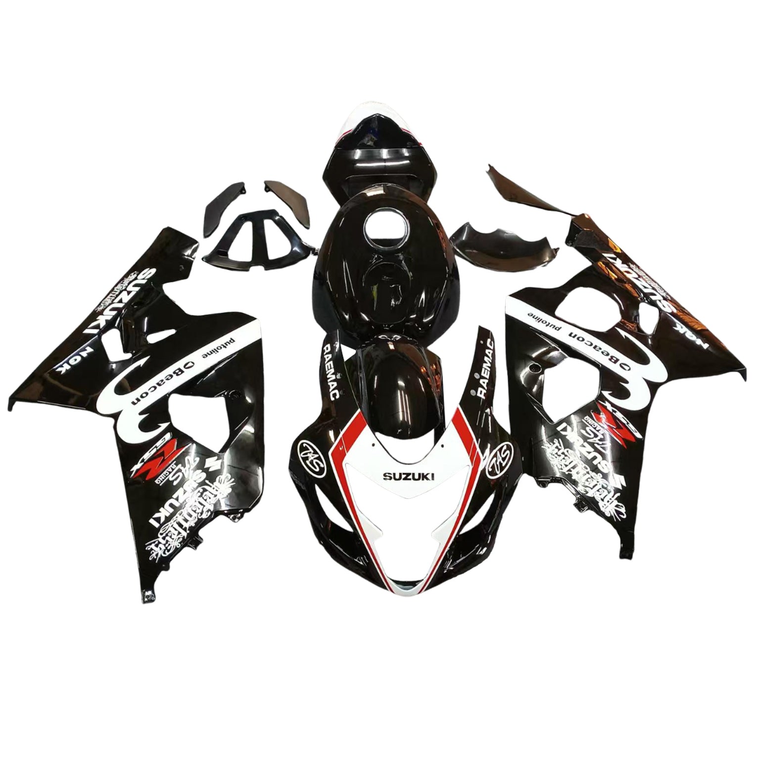 2004-2005 Suzuki GSXR 600/750 K4 Fitting Kit Corberry-injectie in plastic plastic