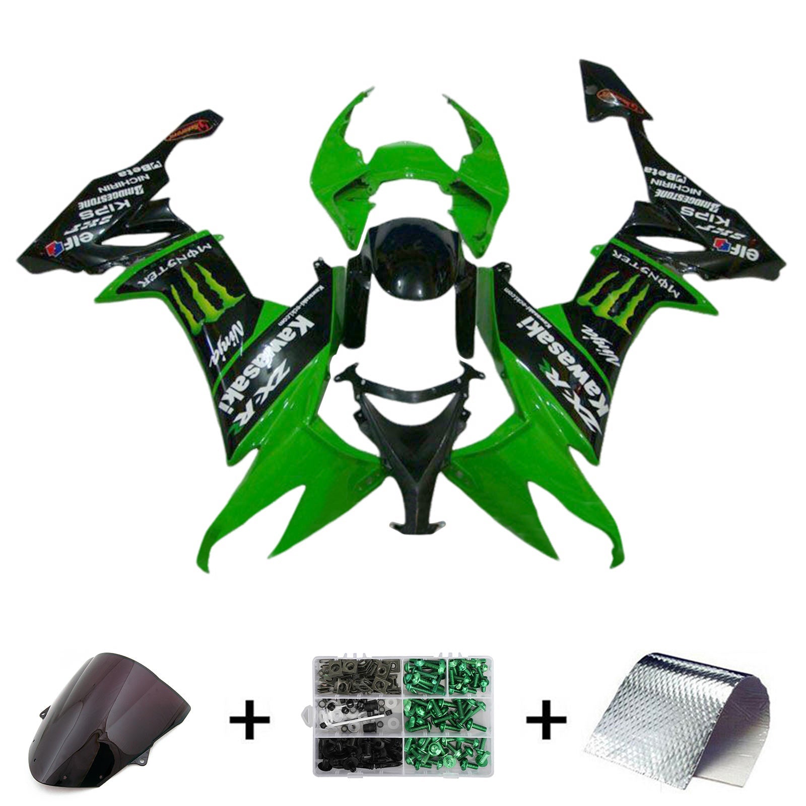 KAWASAKI ZX10R 2008-2010 INGECTION FACHING KIT, ABS plastična karoserija