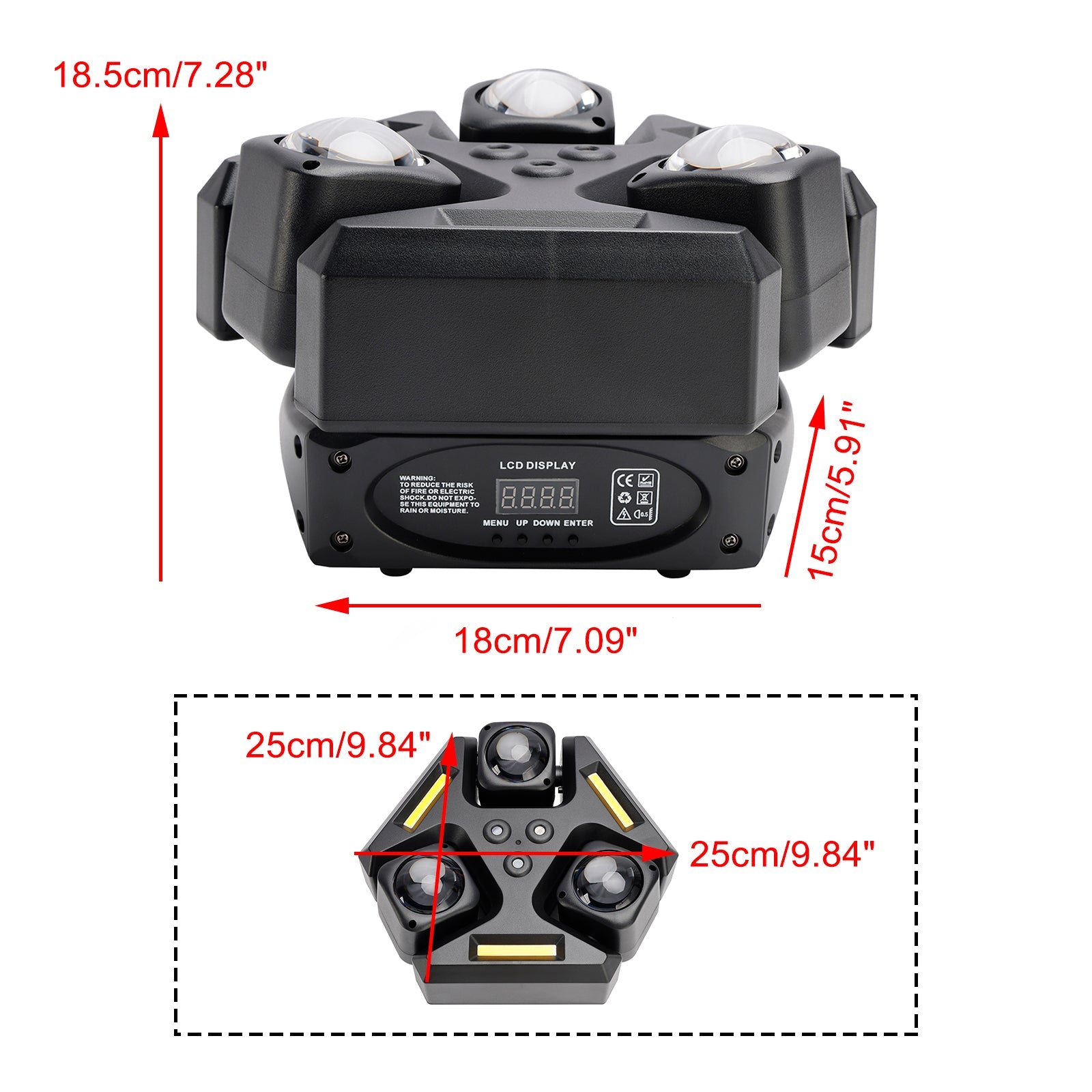 Rotacyjne światło laserowe 150 W RGBW dla DJ -a, efekt sceny, wiązka imprezowa, klub nocny, pokaz, lekki bar