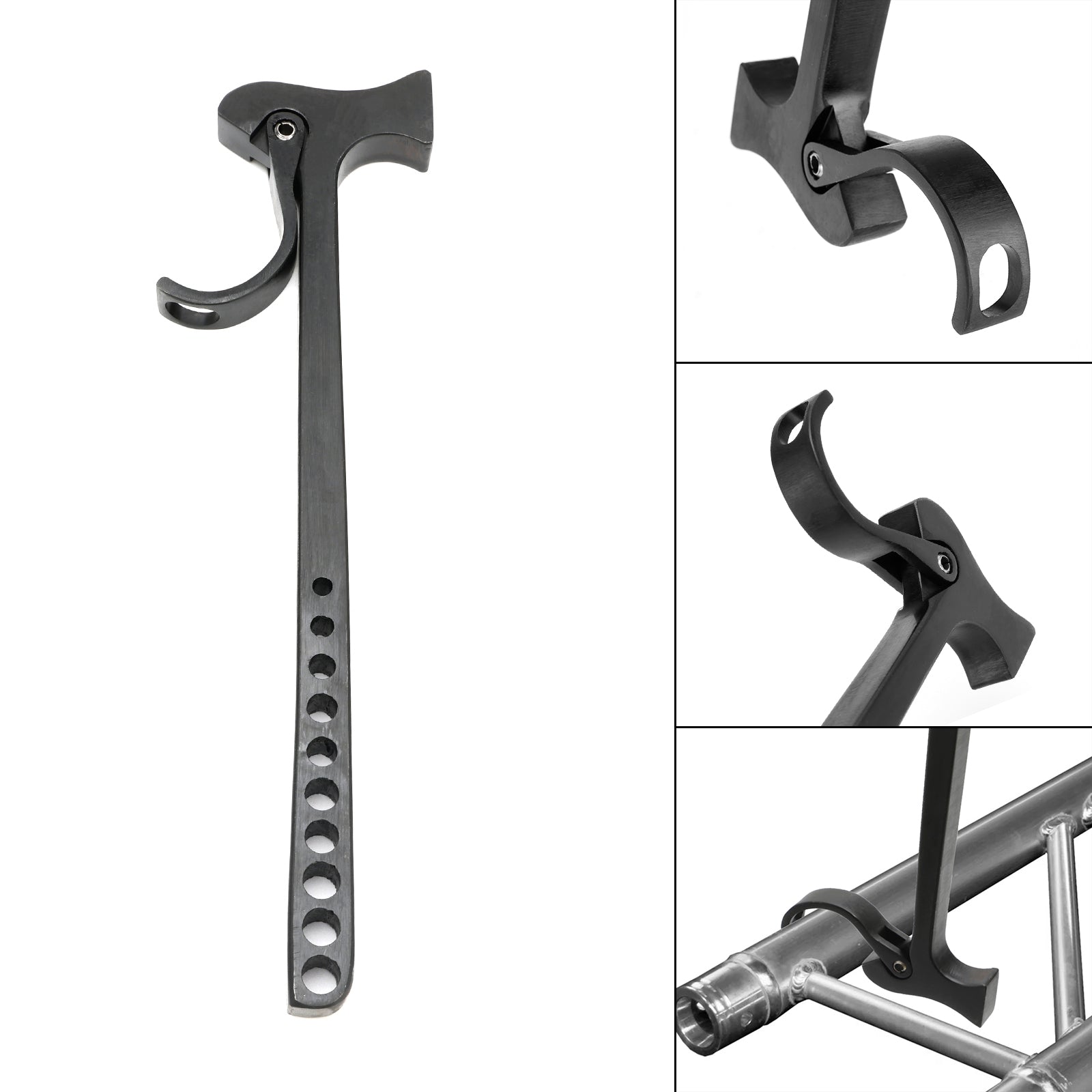 Dissolvant en aluminium de goupille de marteau de botte d'éclairage de broche d'étape pour le noir global de F34 Tru