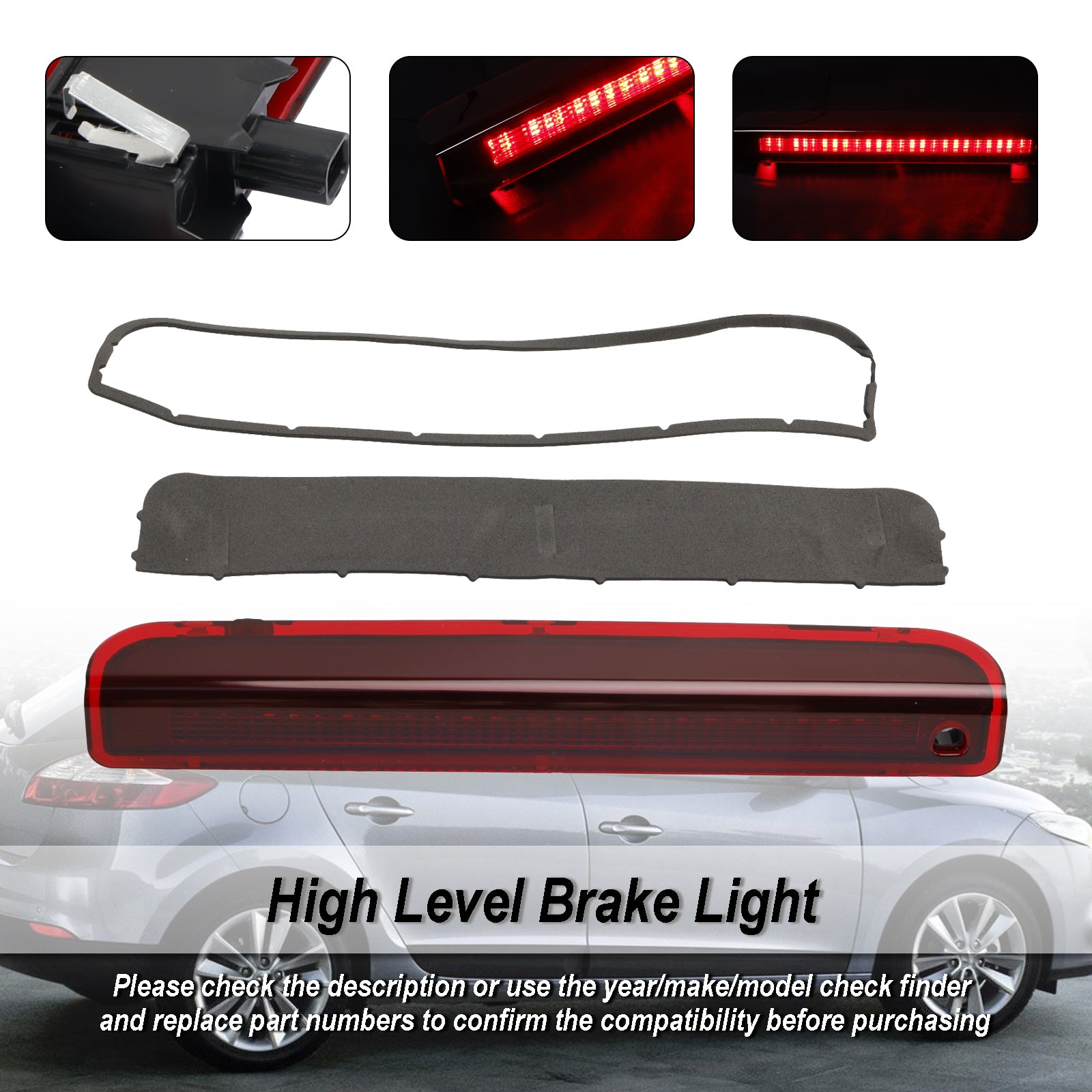 2008-2016 Renault Megane MK III hayon haut niveau 3ème feu stop arrière LED 265900006R