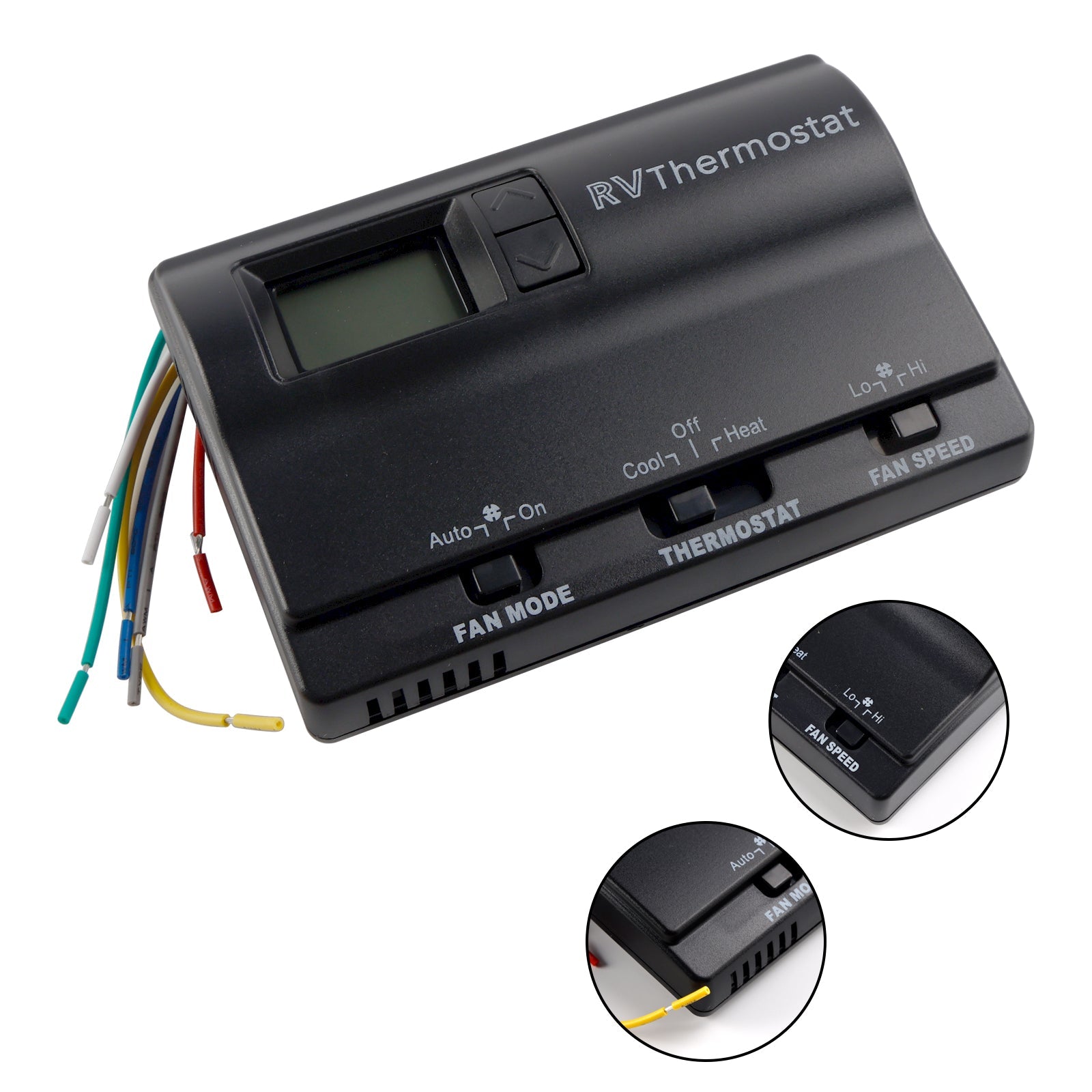 Termostato di sostituzione digitale per riscaldamento/raffreddamento compatibile con Coleman 83303362, nero