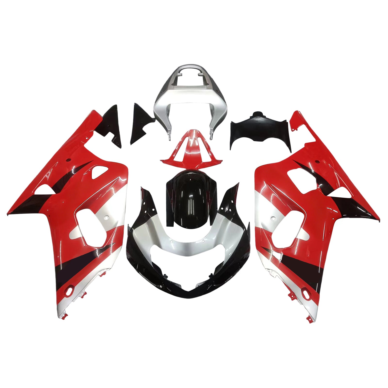 Kit de carénage par injection, carrosserie en plastique ABS, compatible avec Suzuki GSXR600 2001-2003