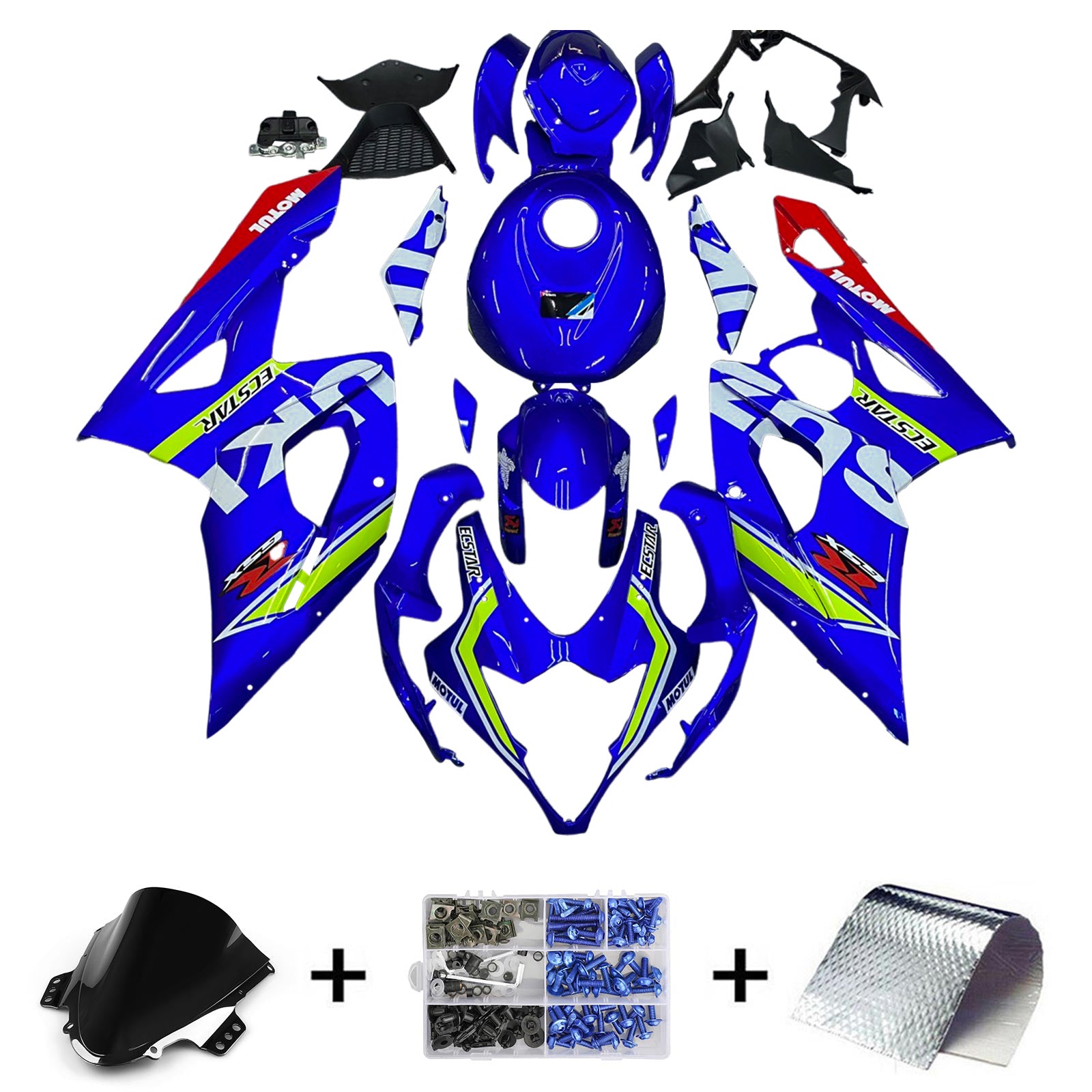 Amotopart Suzuki GSXR1000 2005-2006 K5 Kit de FareManage CORROSERIE PLASICA ABS