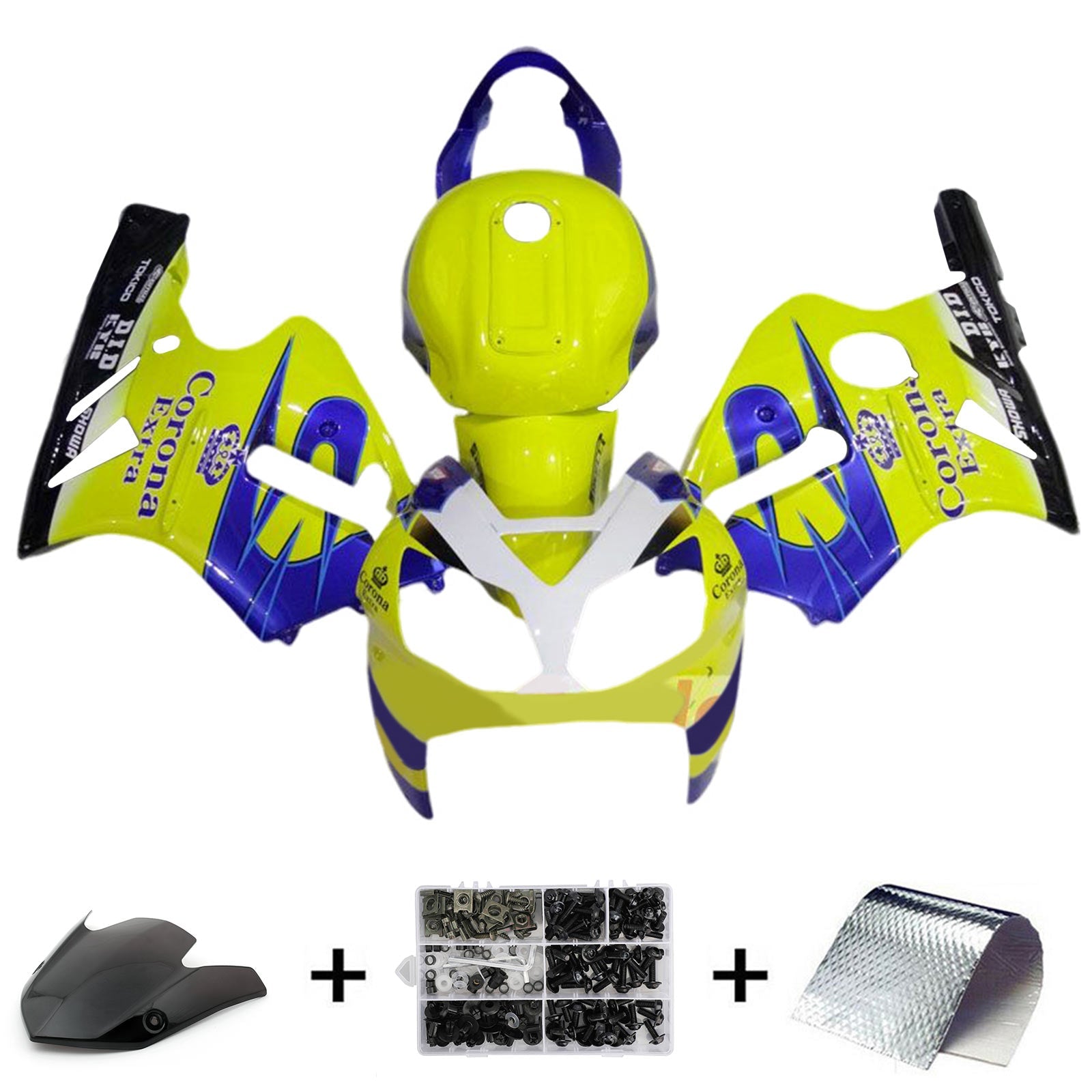 2002-2005 Kawasaki ZX12R injectiekuipset ABS kunststof carrosserie