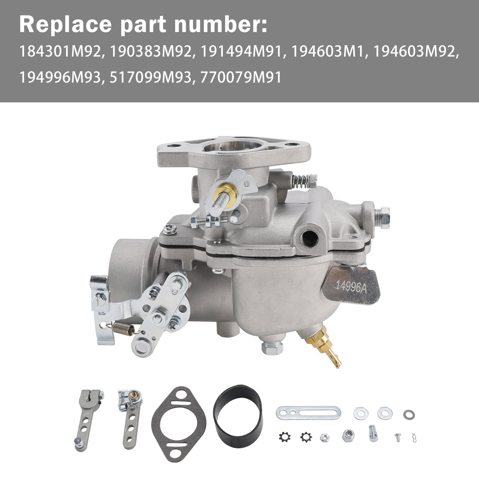 Carburateur Minneapolis Moline U302 U302 Super Carburateur 10A18173 101605AS