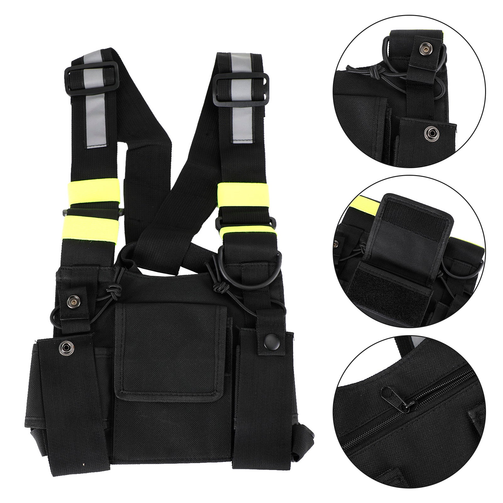 Field Operations Radio Neuf Tactical Multifonctionnel Poitrine Harnais Sac