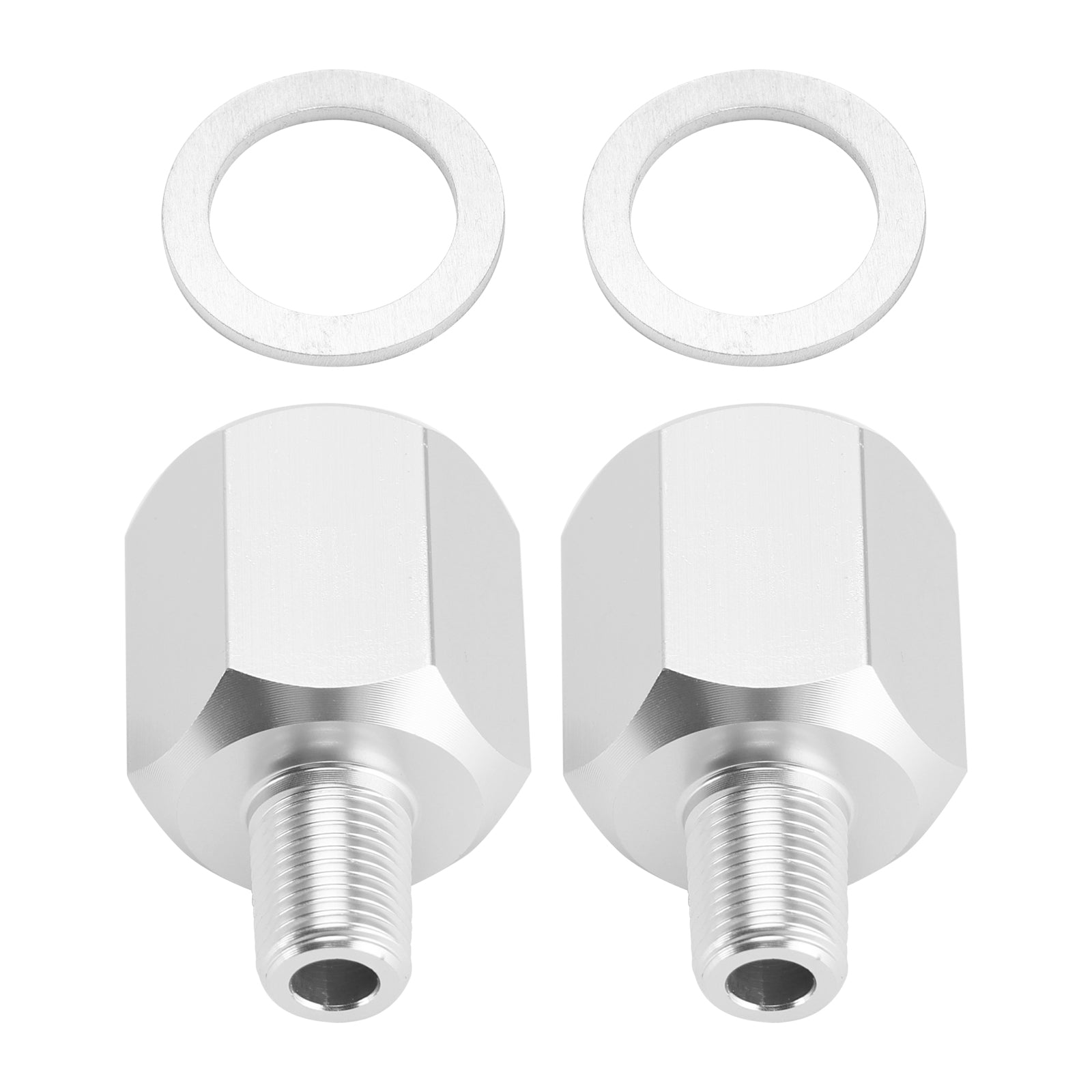 Adaptador de sensor de presión de aceite 2x 1/8NPT macho a M16-1.5 hembra
