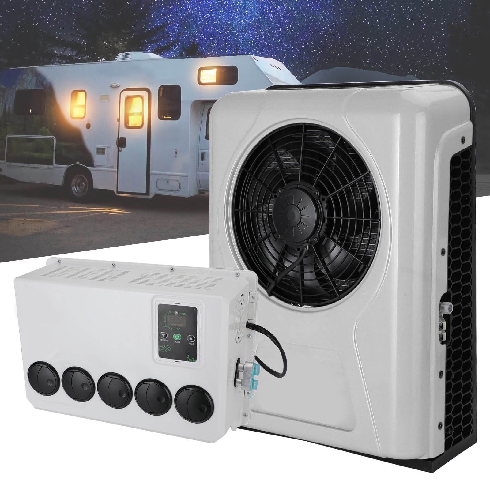 Maximaal comfort op elk terrein: 12V-airconditioner voor vrachtwagens en campers (12.000 BTU)