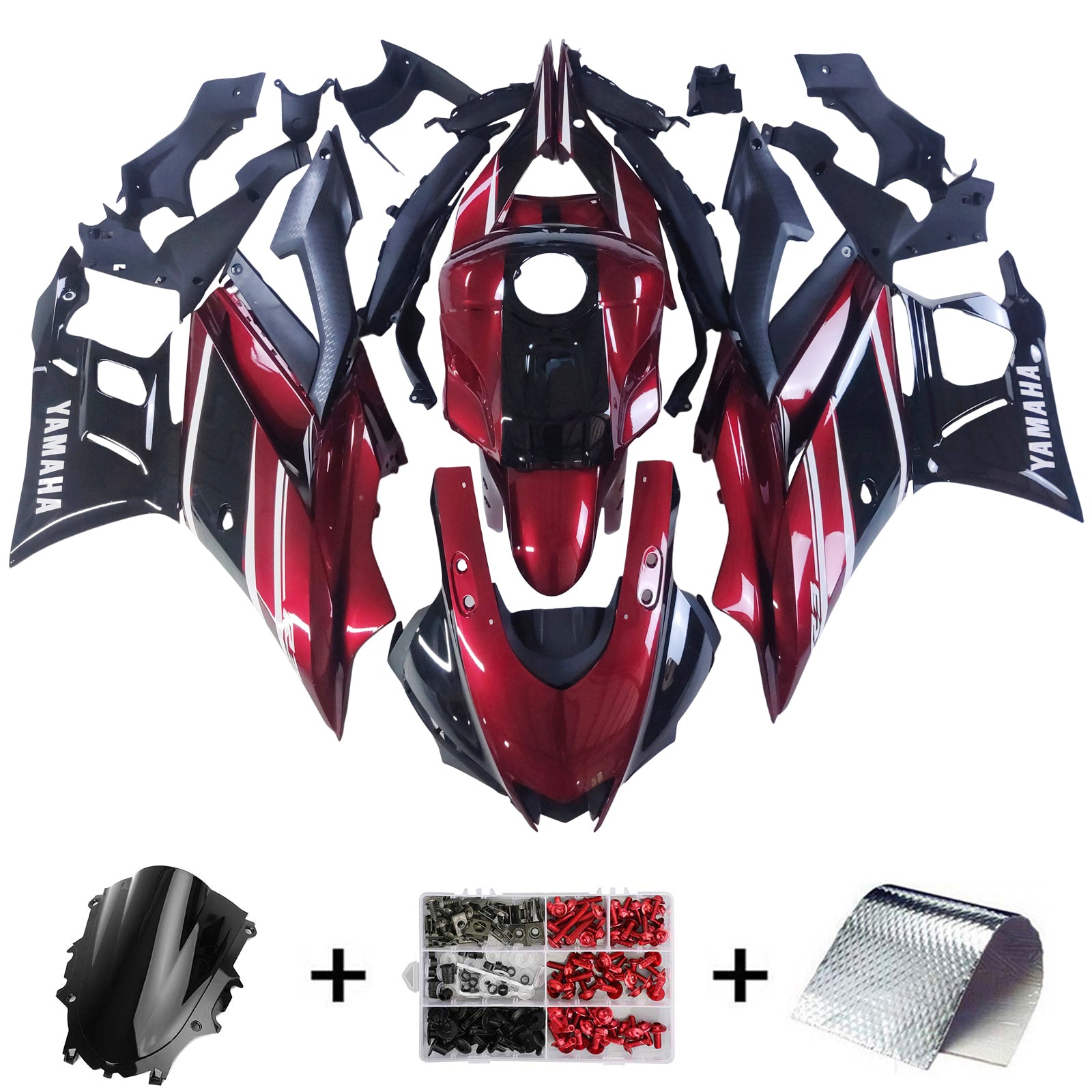 ABS Plastic Kairing Kit voor Yamaha YZF R3 R25 2022-2024