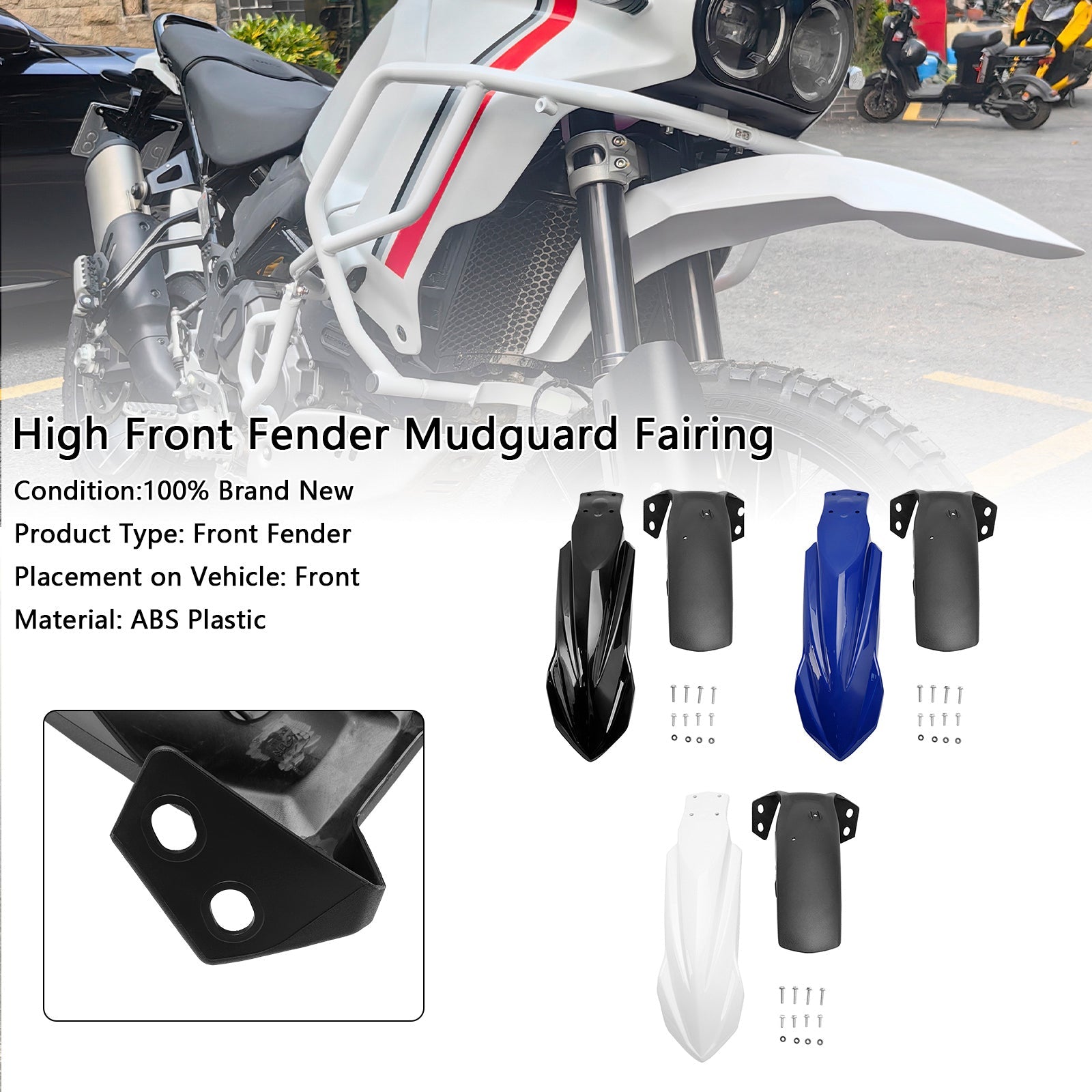 Wysokie przednie błoto dla Yamaha Tenere 700 2019-2024