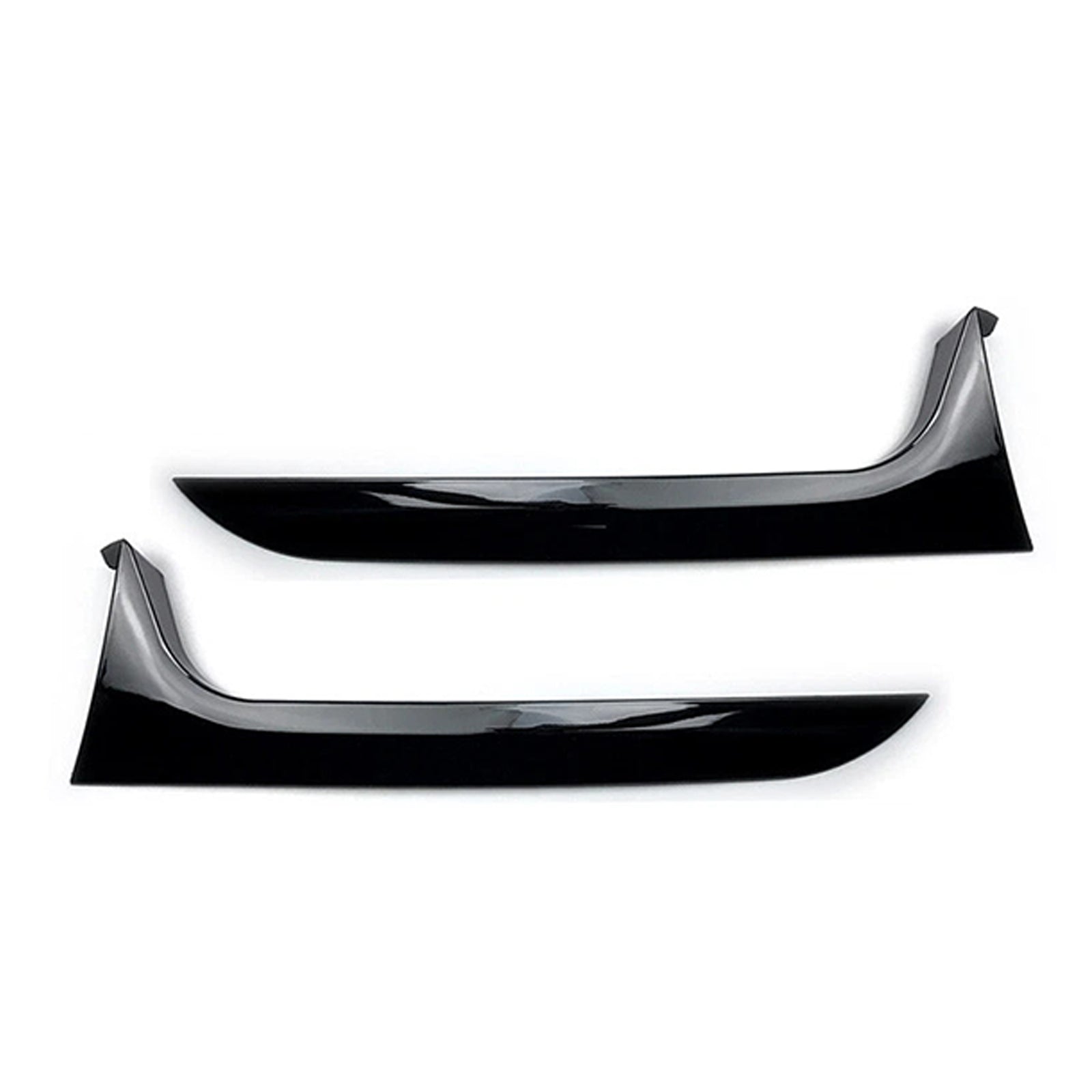 Pari kiiltävän mustaa takaikkunan sivuspoileria Audi A6 C7 Allroad Avant 2012-2018