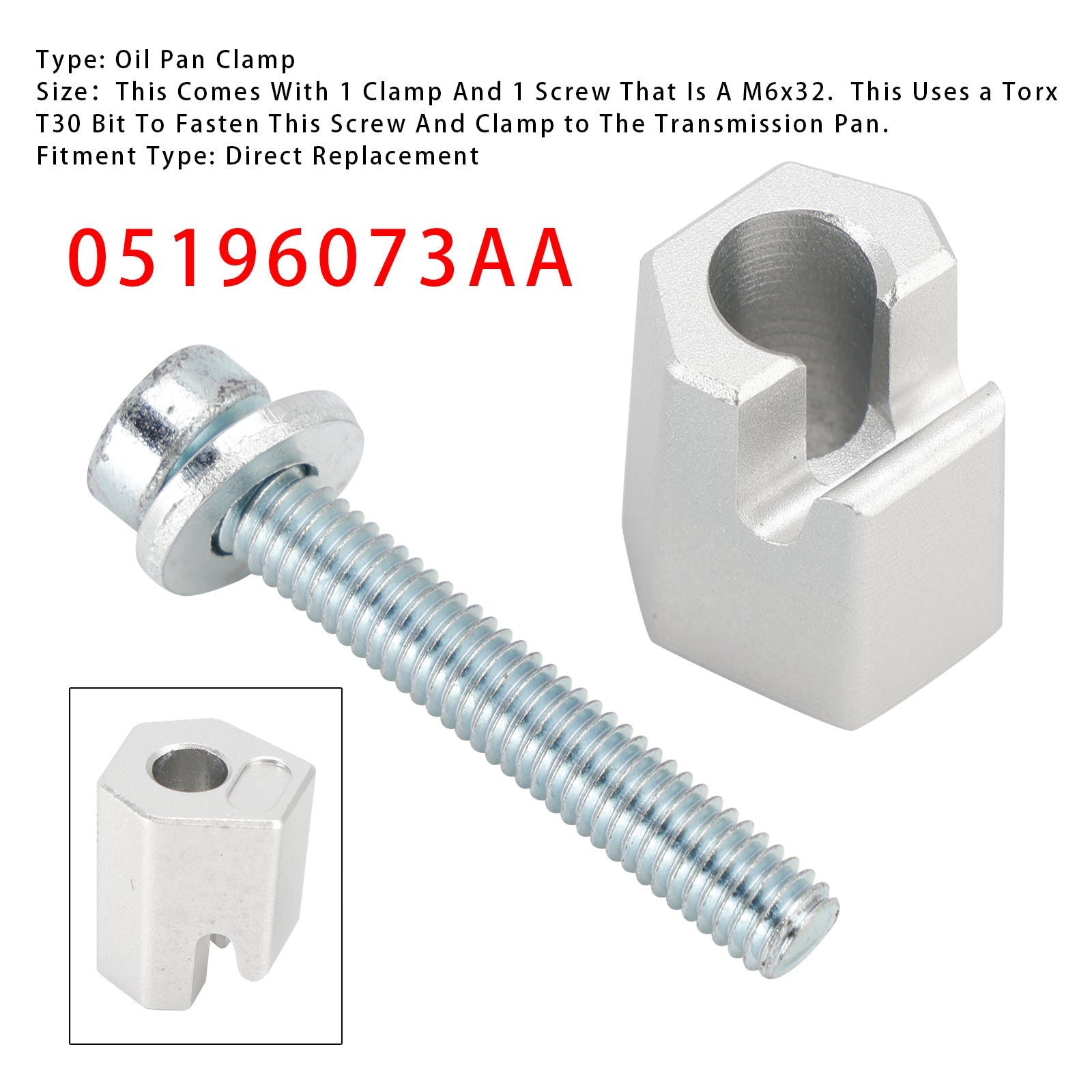 Zacisk węża do skrzyni korbowej' Olej przekładniowy ze śrubą 05196073AA do Dodge Chrysler Jeep 02-2020