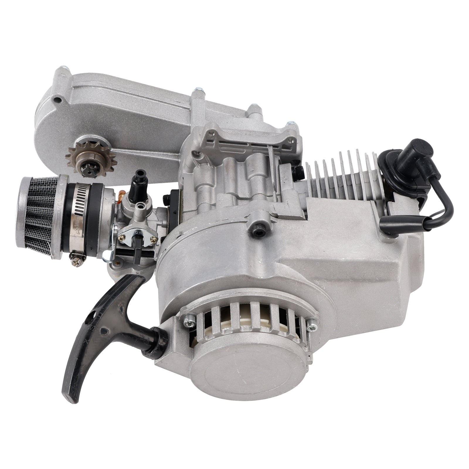 Moteur essence 2 temps 49 cm3 avec démarrage électrique pour mini quad tout-terrain