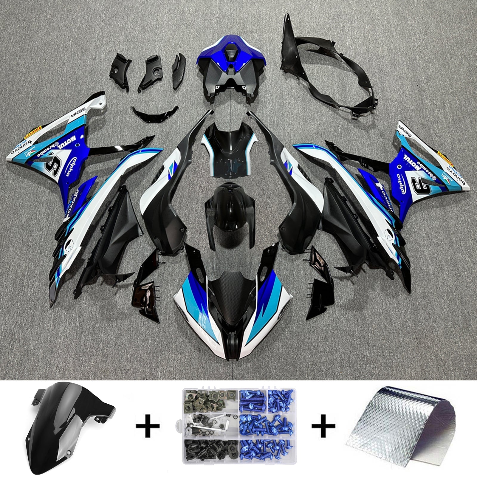 Kit de carénage d'injection pour BMW S1000RR 2023-2024 Carrosserie Plastique ABS
