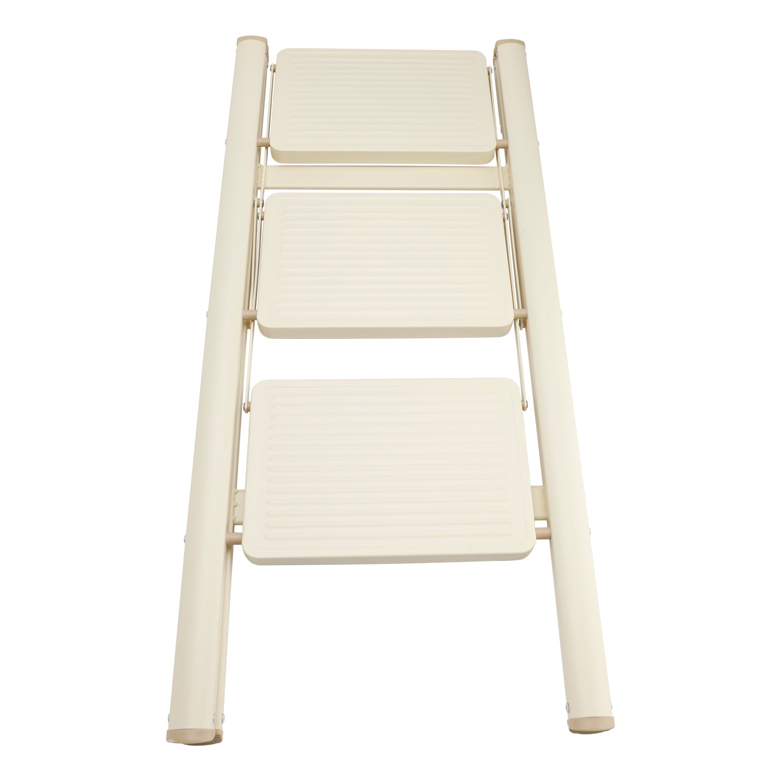 Opstapkruk, 3 niveaus, opvouwbaar, aluminium, ladder, laadvermogen 330,7 lbs