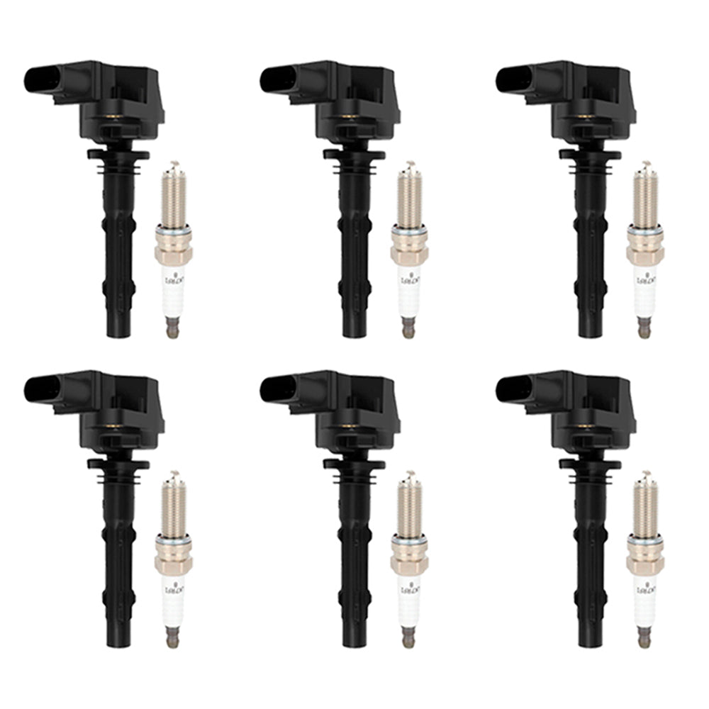 6x cewki zapłonowe + świece zapłonowe UF535 dla Mercedes-Benz C230 C300 ML350 R350