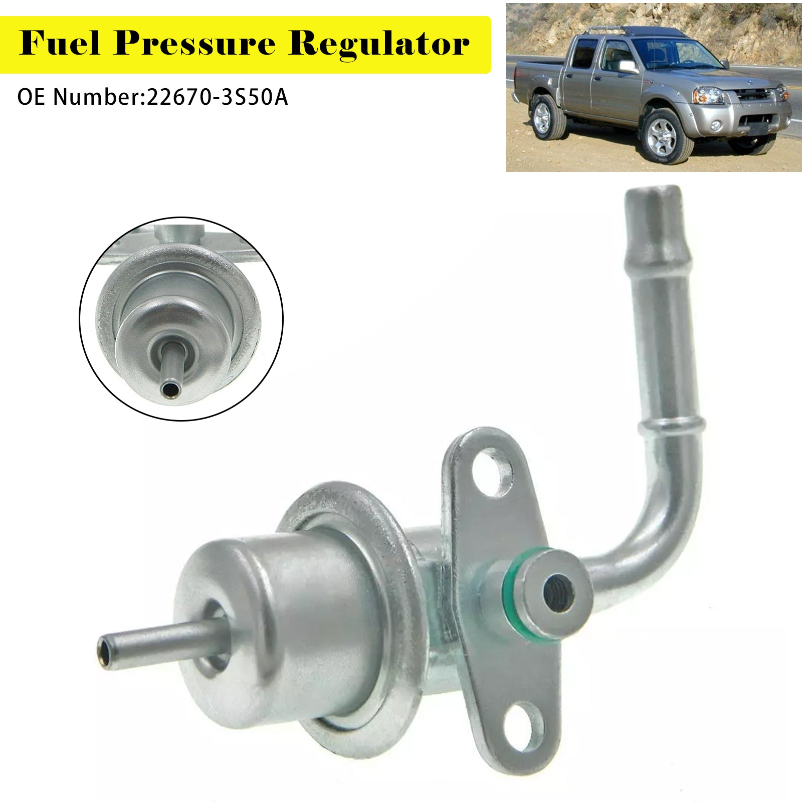 Polttoaineen paineensäädin 22670-3S50A Nissan Frontier NP300 Xterra 2.4L 98-14