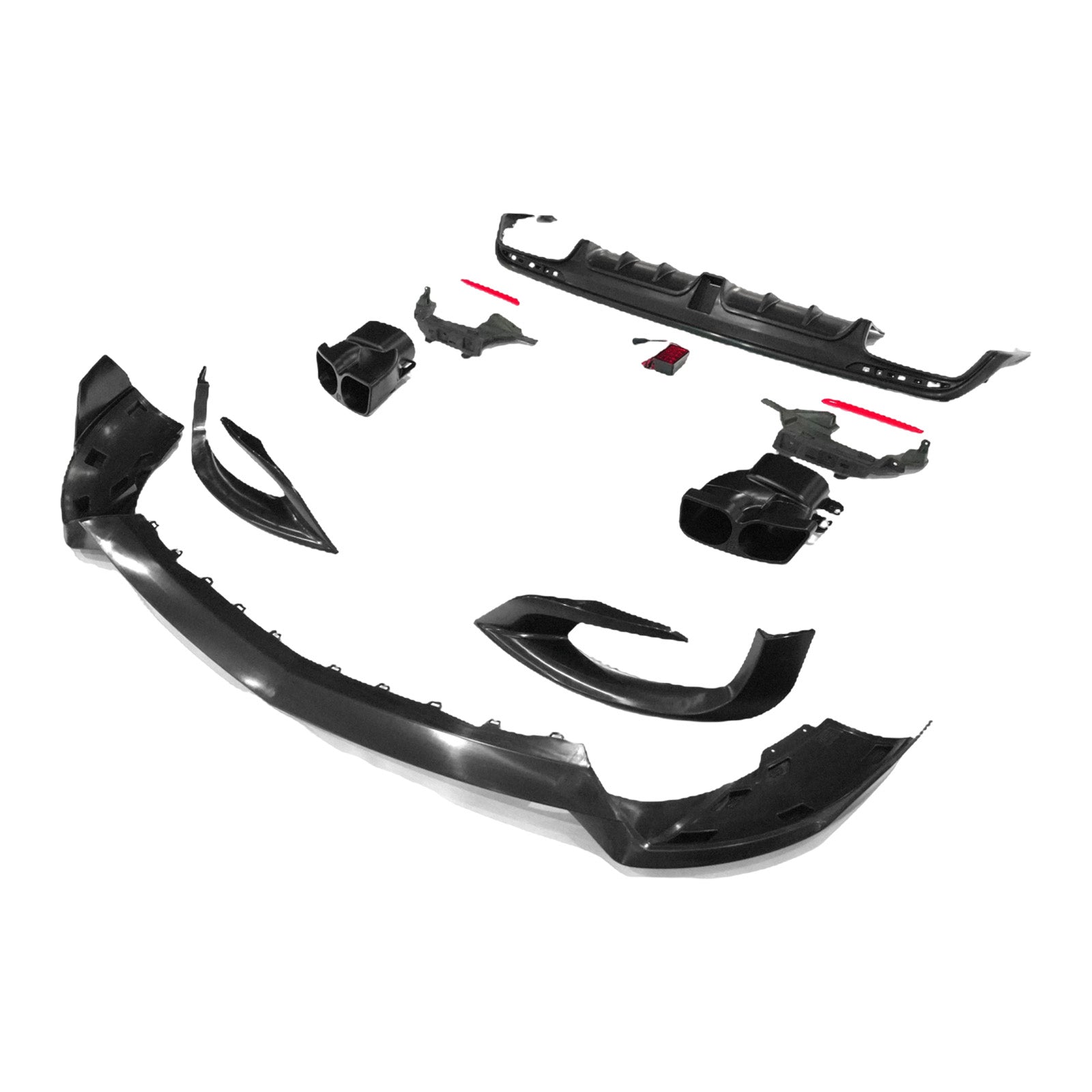 Kit carrosserie B700 pour pare-chocs avant compatible avec Mercedes-Benz Classe S W222 S500 S600 (2014-2017).