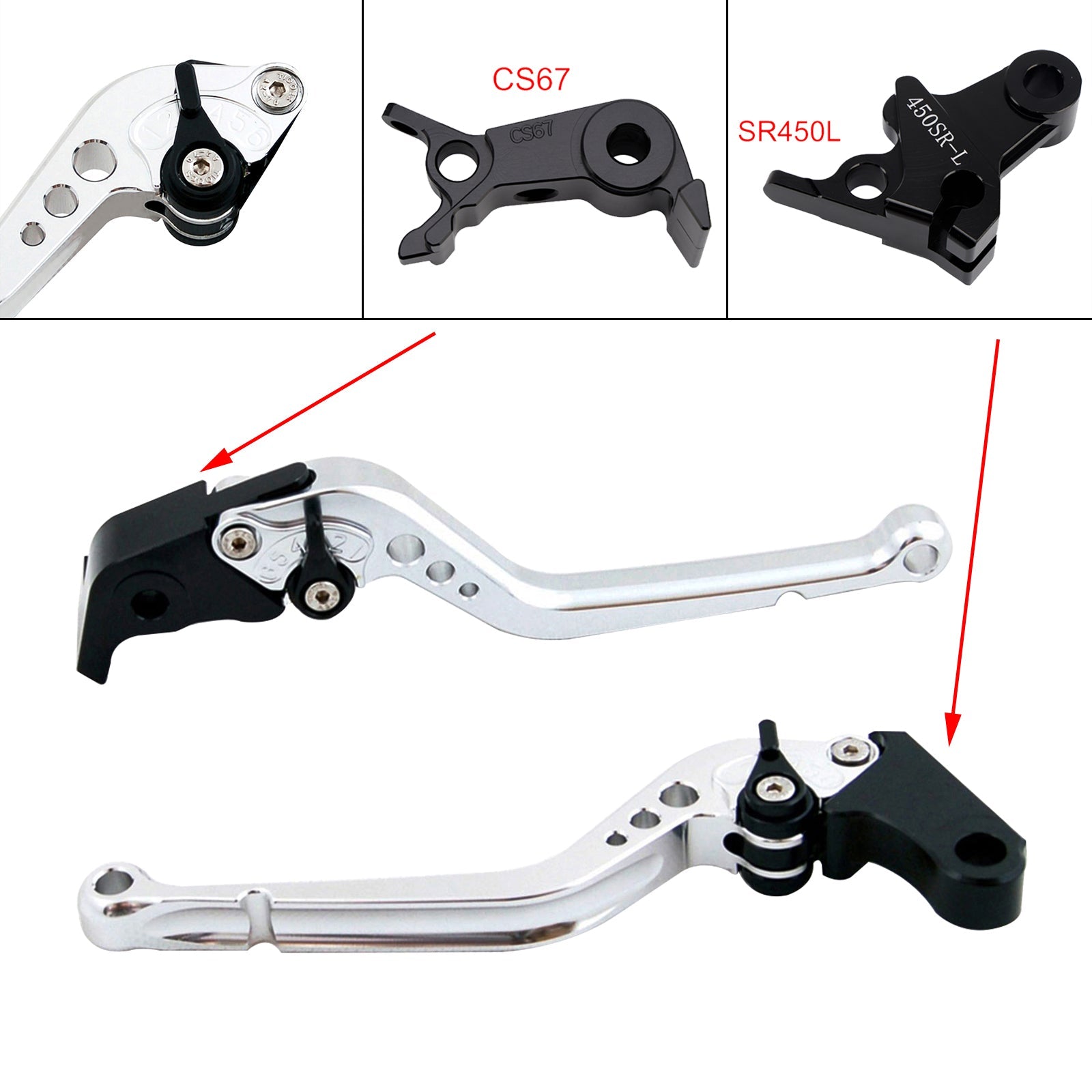 Levier de frein et d'embrayage long compatible avec VOGE DS900X 900DSX 2024-2026